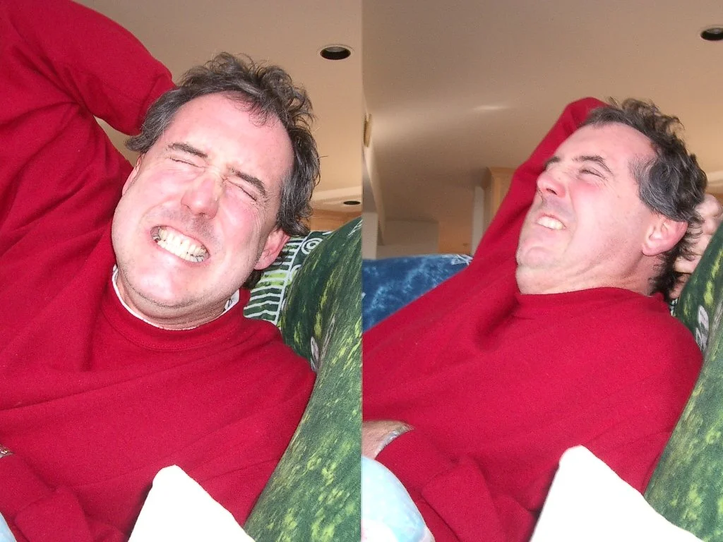 2003-10-19 COKIE AND DADDY BEING GOOFY.JPG