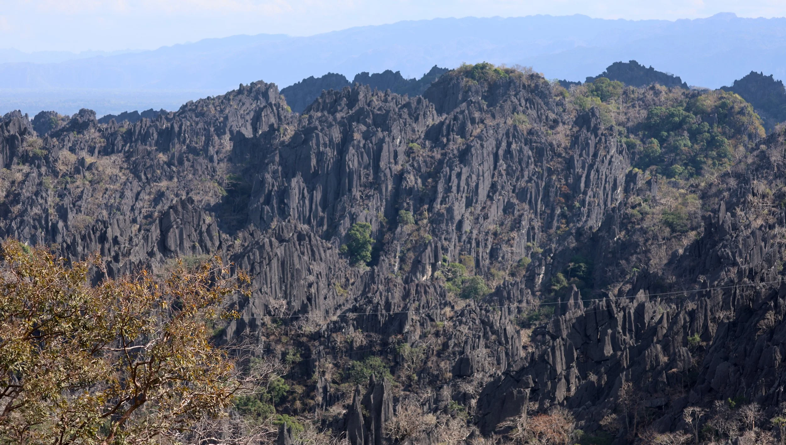 Amazing karst mountains for miles and miles