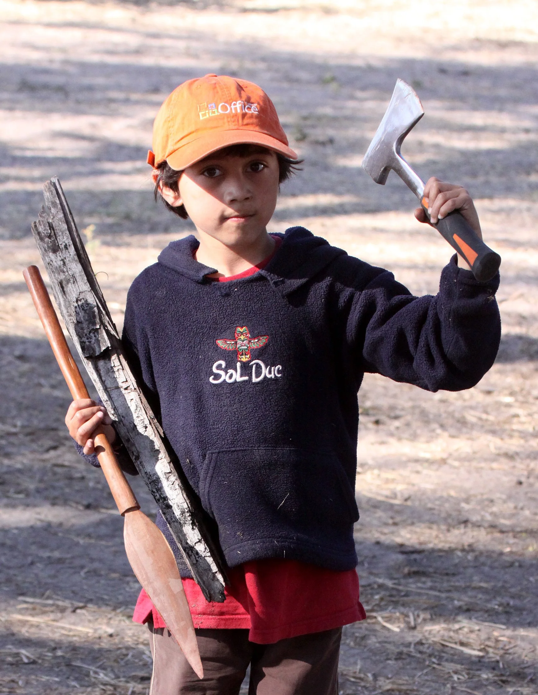 Collecting kindling at Khwai Camp, Okavango Botswana