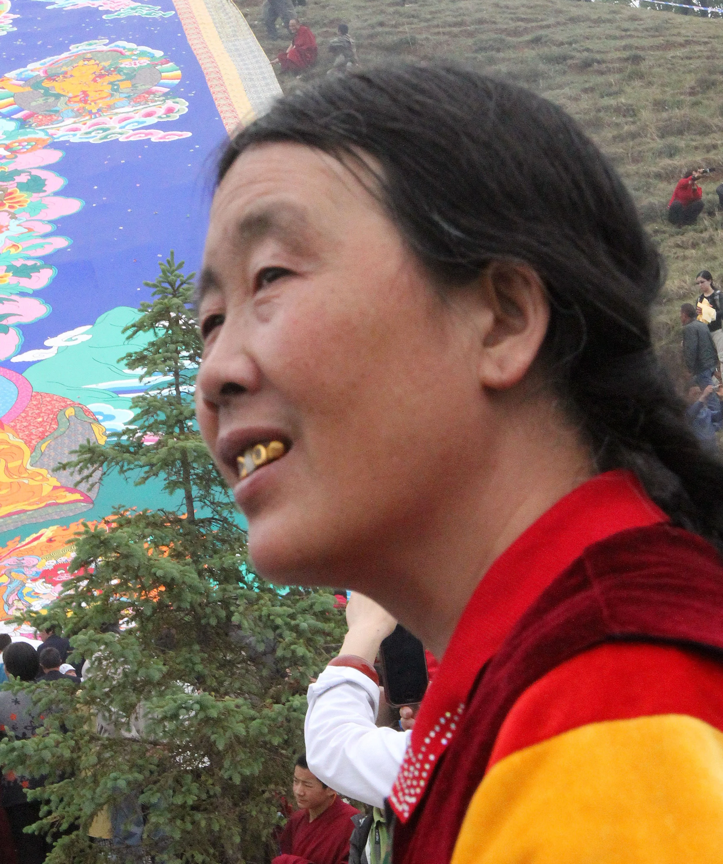 KUMBUM MONASTERY - QINGHAI - SUNNING BUDDHA FESTIVAL 2013 (228).JPG