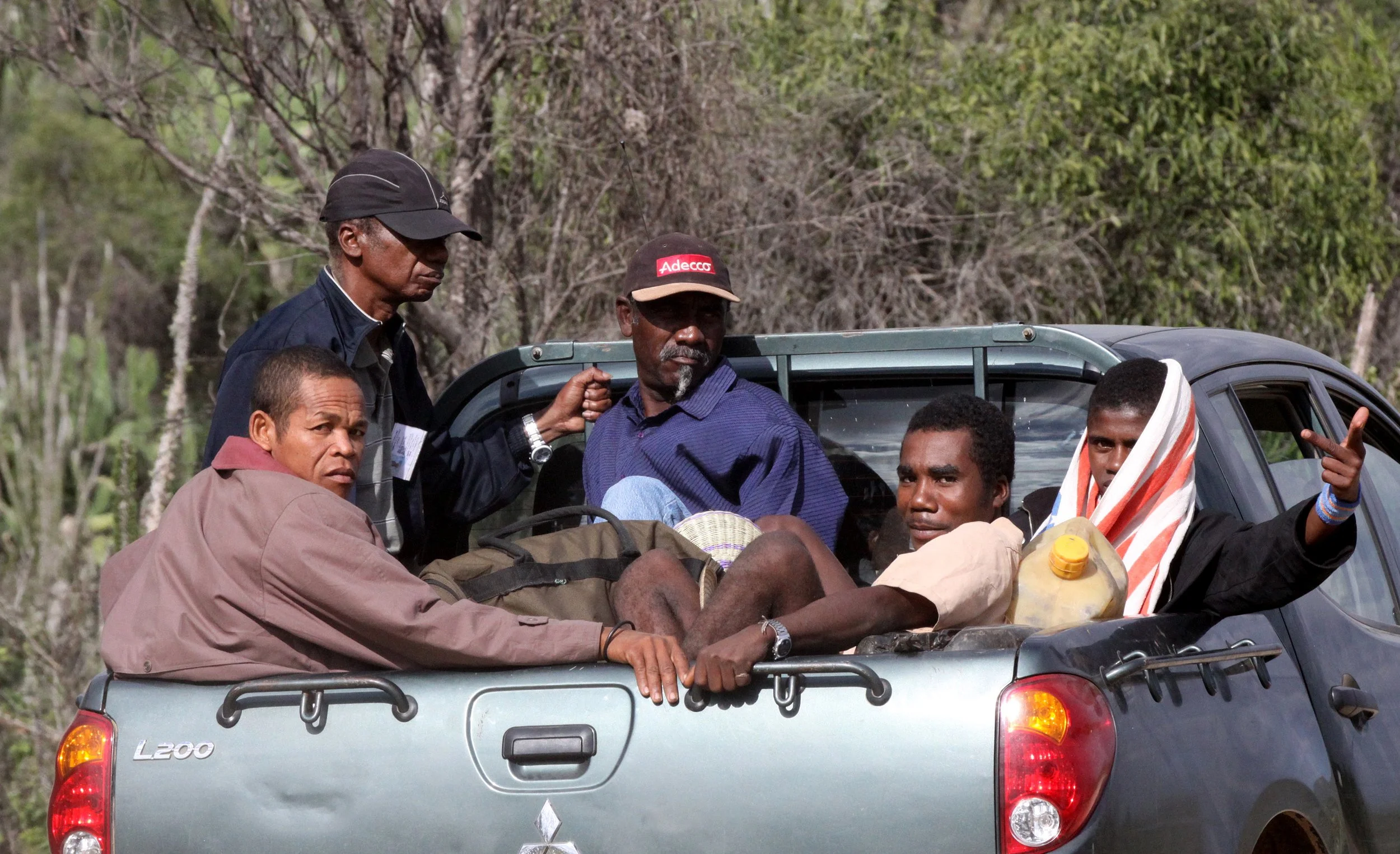 ANDOHAHELA NATIONAL PARK - VILLAGERS PASSING BY.JPG