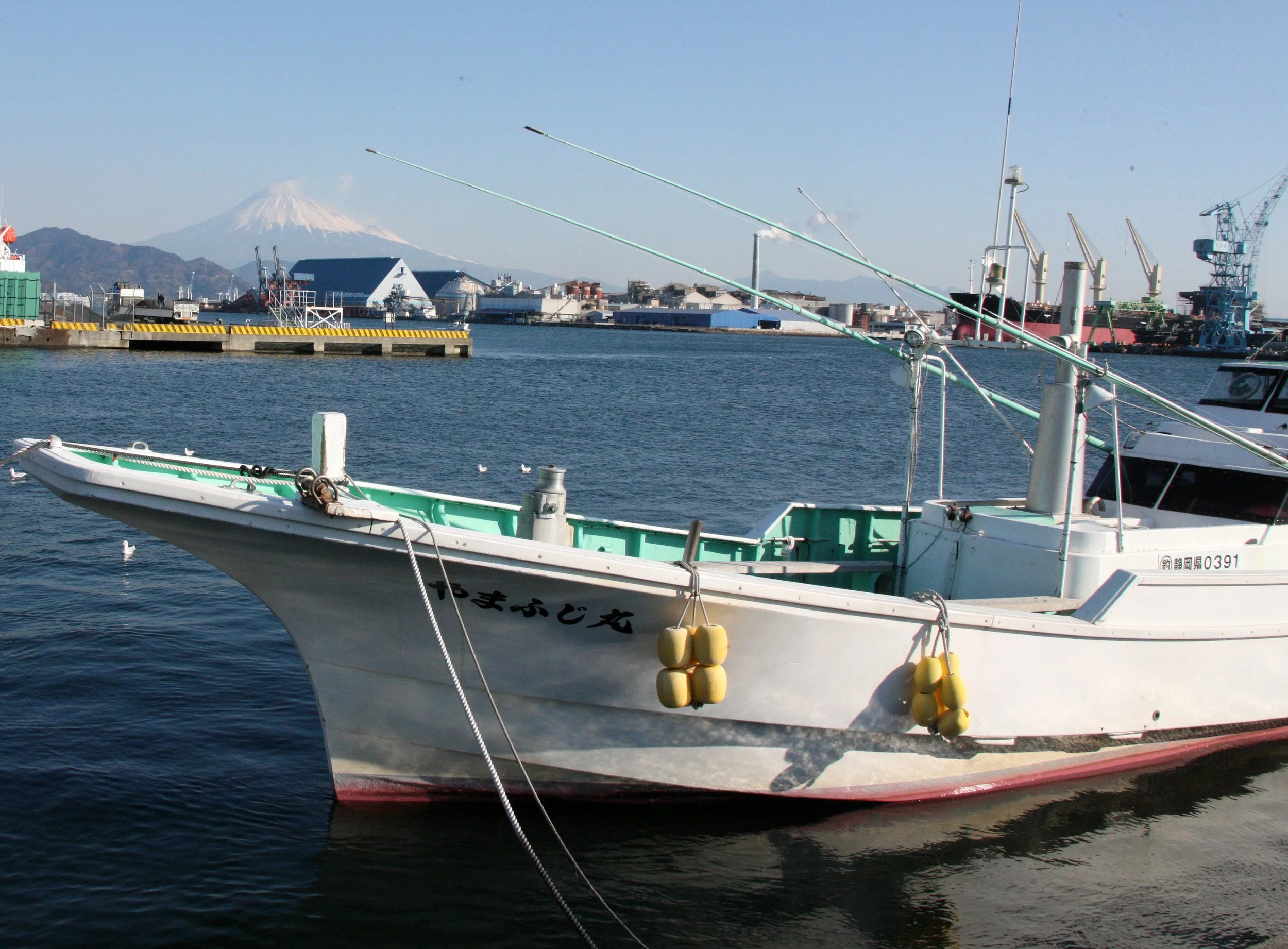 MOUNT FUJI - AS SEEN FROM OKITSU JAPAN - ALONG THE SHIZUOKA KEN COASTLINE.JPG