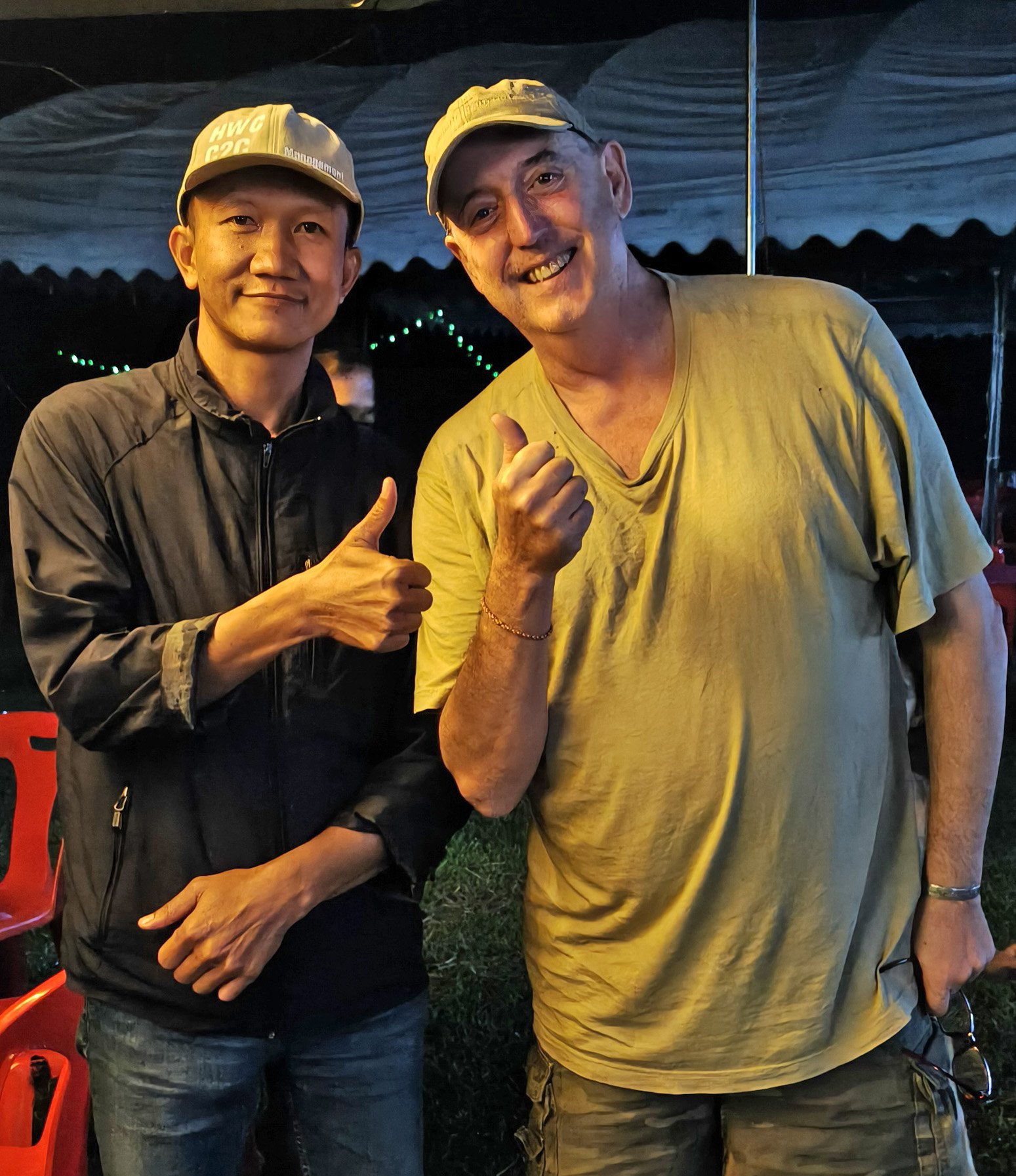 Me and Wichien Chinnawong, a few years after the famous case at a NWA party in Dong Yai Wildlife Sanctuary.