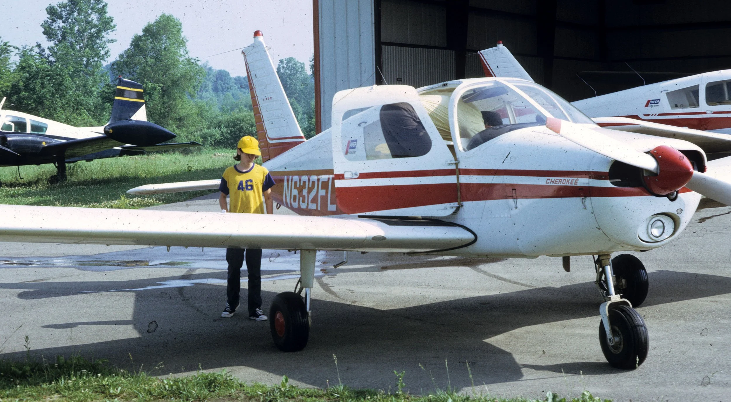 1972 - SUMMER TRIP - INDIANA - GRANDPAS PLANE.jpg