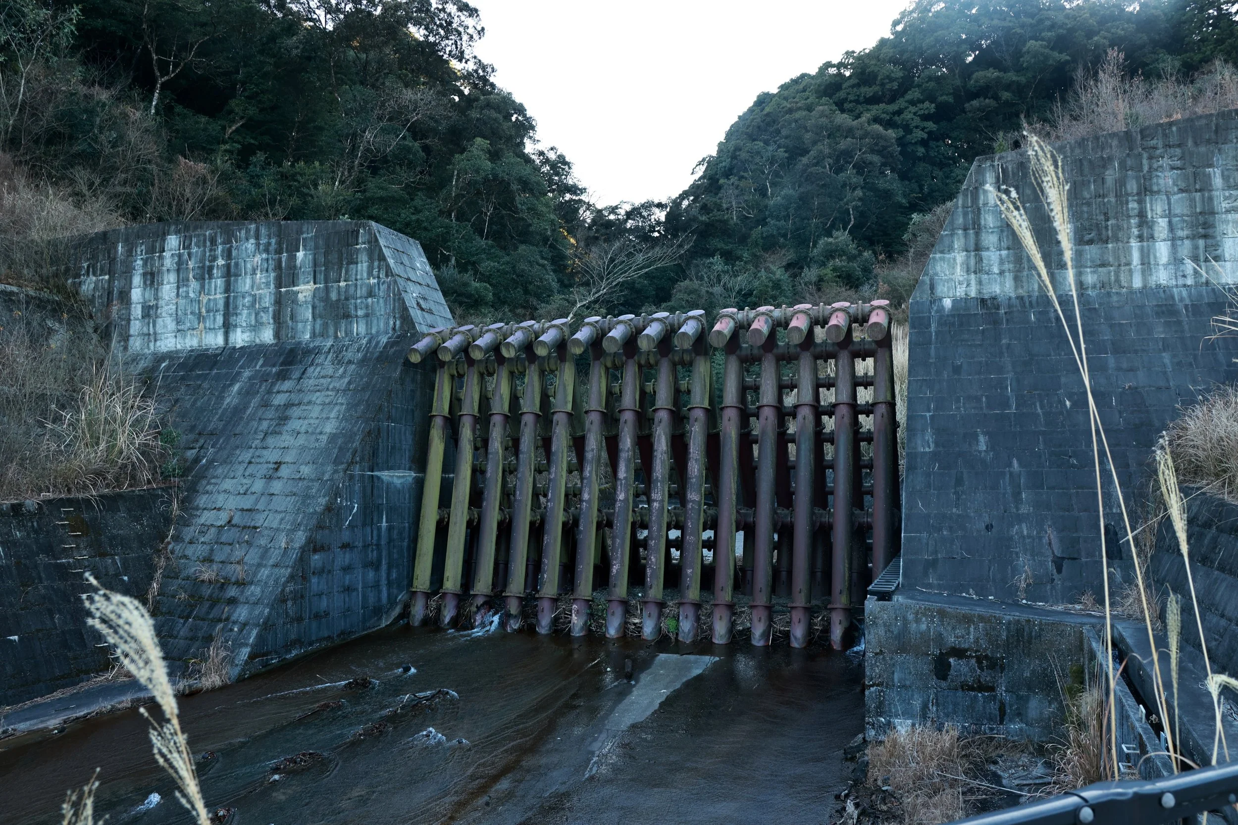 Avalanche gate on Mount Takachiho