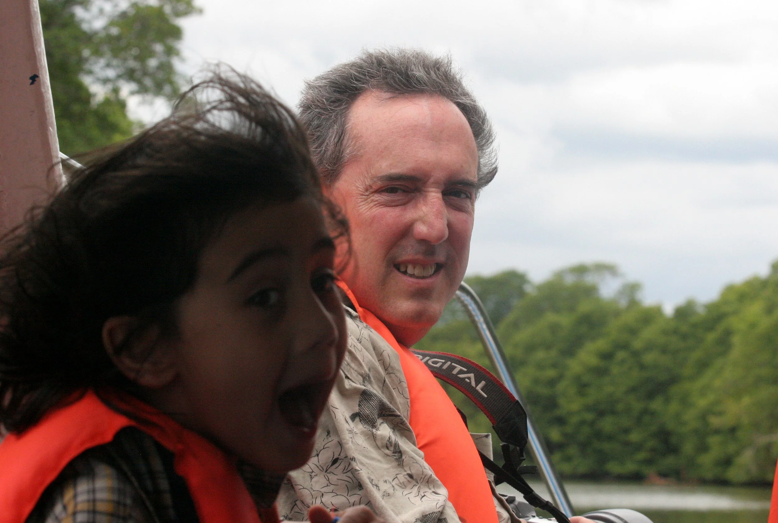 KINABATANGAN RIVER BORNEO - SUKAU - SPEED BOAT TO LODGE (2).JPG