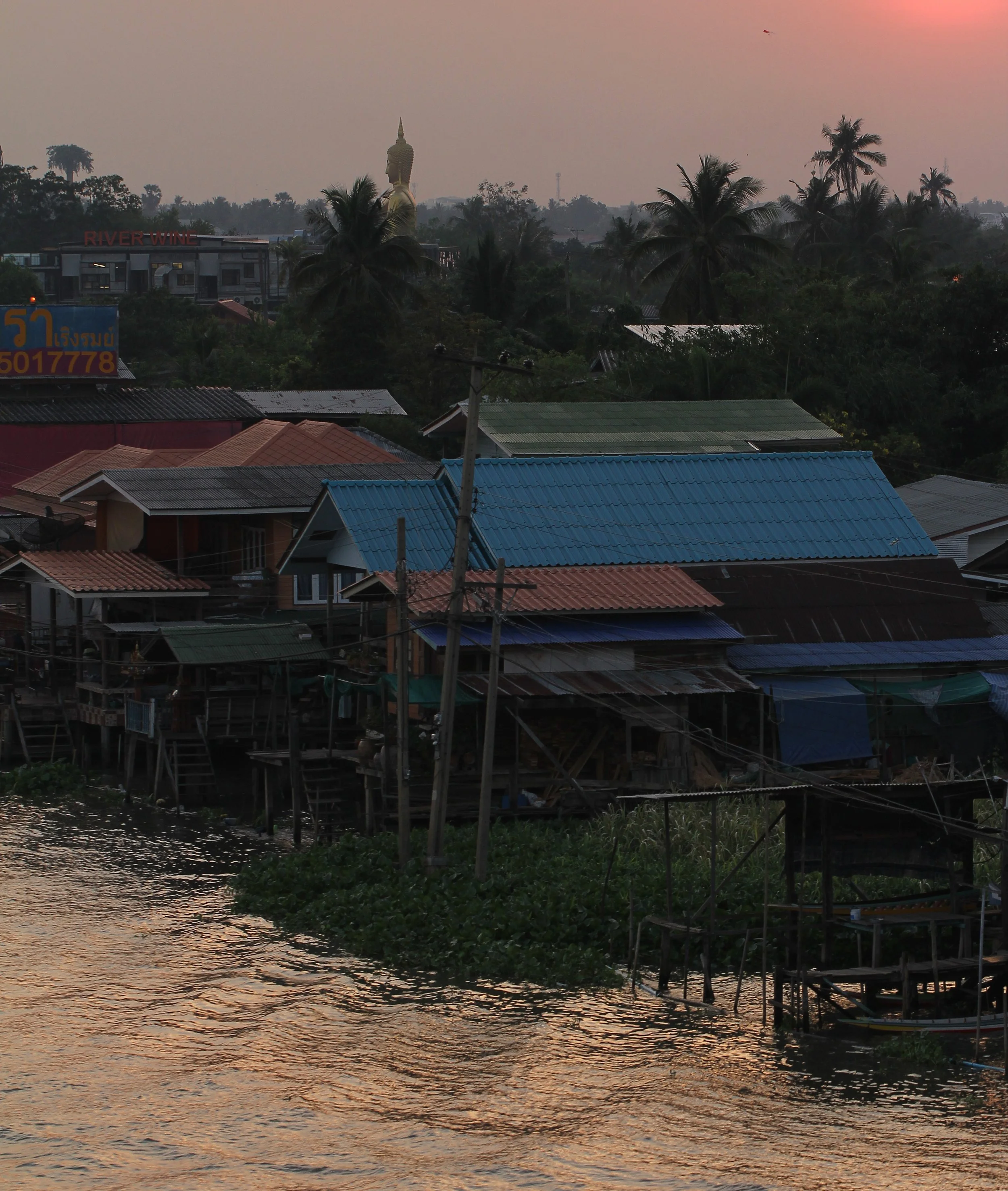 2015 Pakkret Nonthaburi Sunset on Chao Praya (60).JPG
