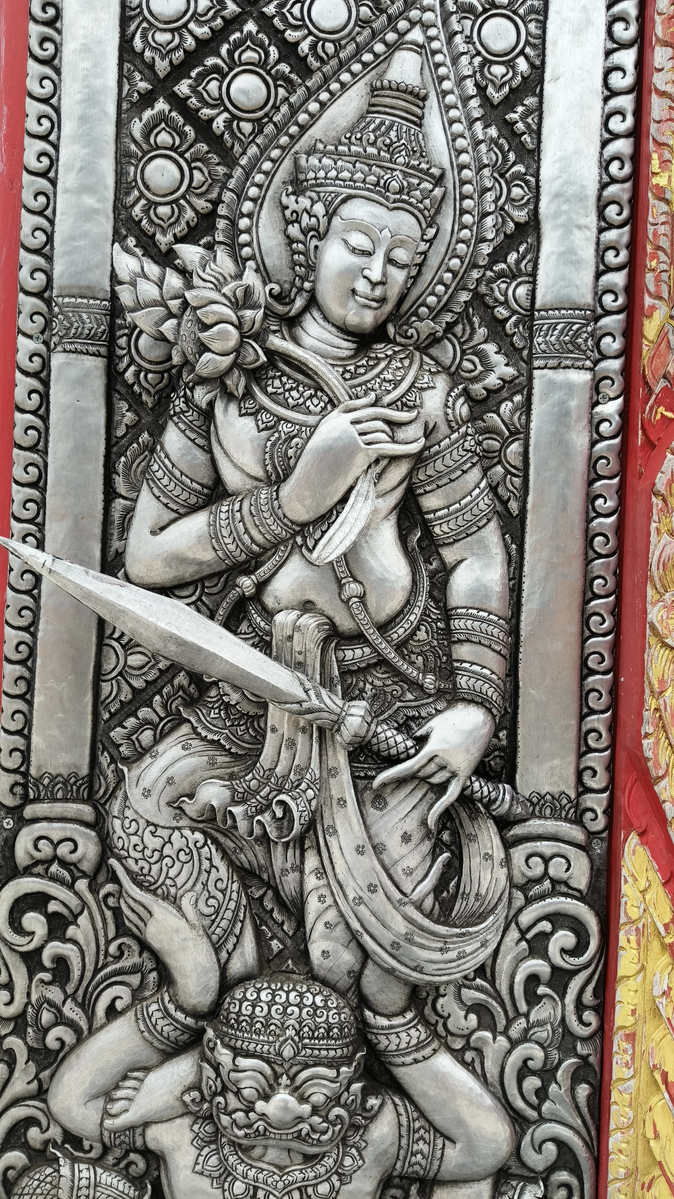 Chanwisut Pagoda (Tanchai) Phra That Phanom replica at Wat Si Mongkhon Nuea, Mueang, Mukdahan (14).jpg