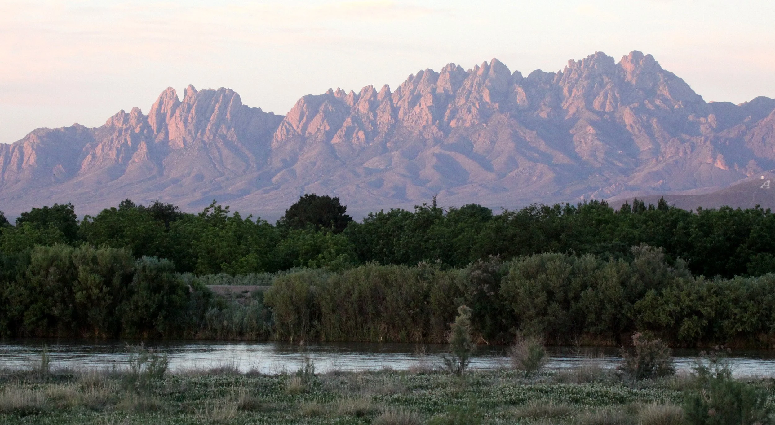 LAS CRUCES NEW MEXICO - VIEWS OF ORGAN MOUNTAINS FROM MESILLA VALLEY BOSQUE STATE PARK (5).JPG