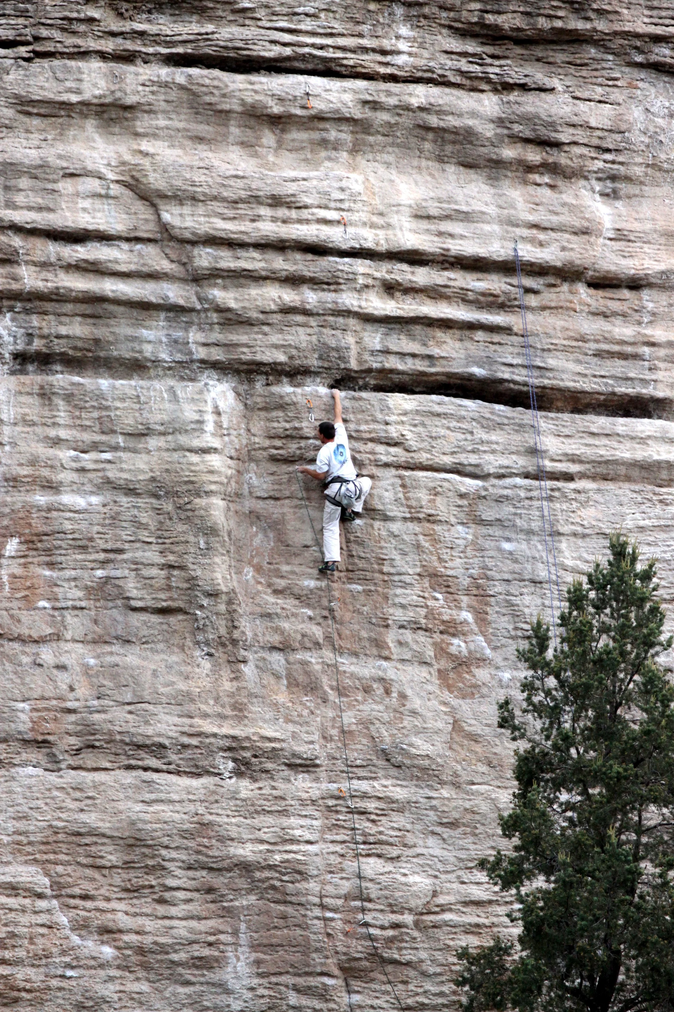 SACRAMENTO MOUNTAINS NEW MEXICO - CLIMBING THE CLIFFS.JPG