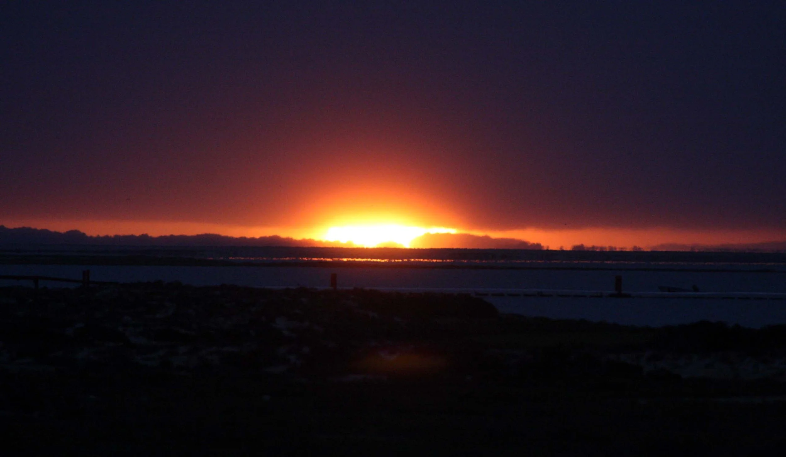 OJO DE LIEBRE LAGOON BAJA MEXICO - SUNRISE - ON SCAMMONS LAGOON.JPG