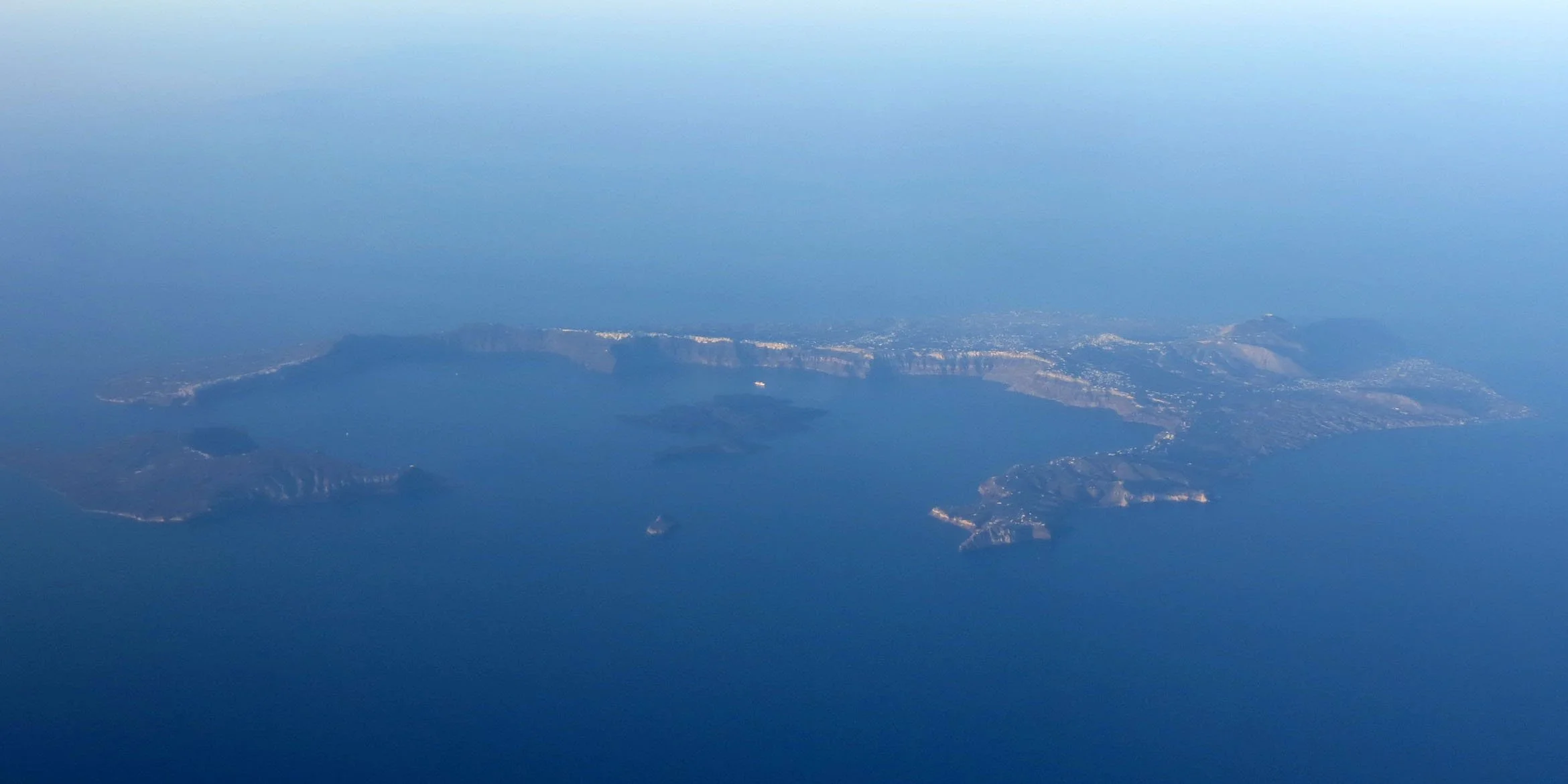 Santorini Island - note the caldera.  Atlantis?