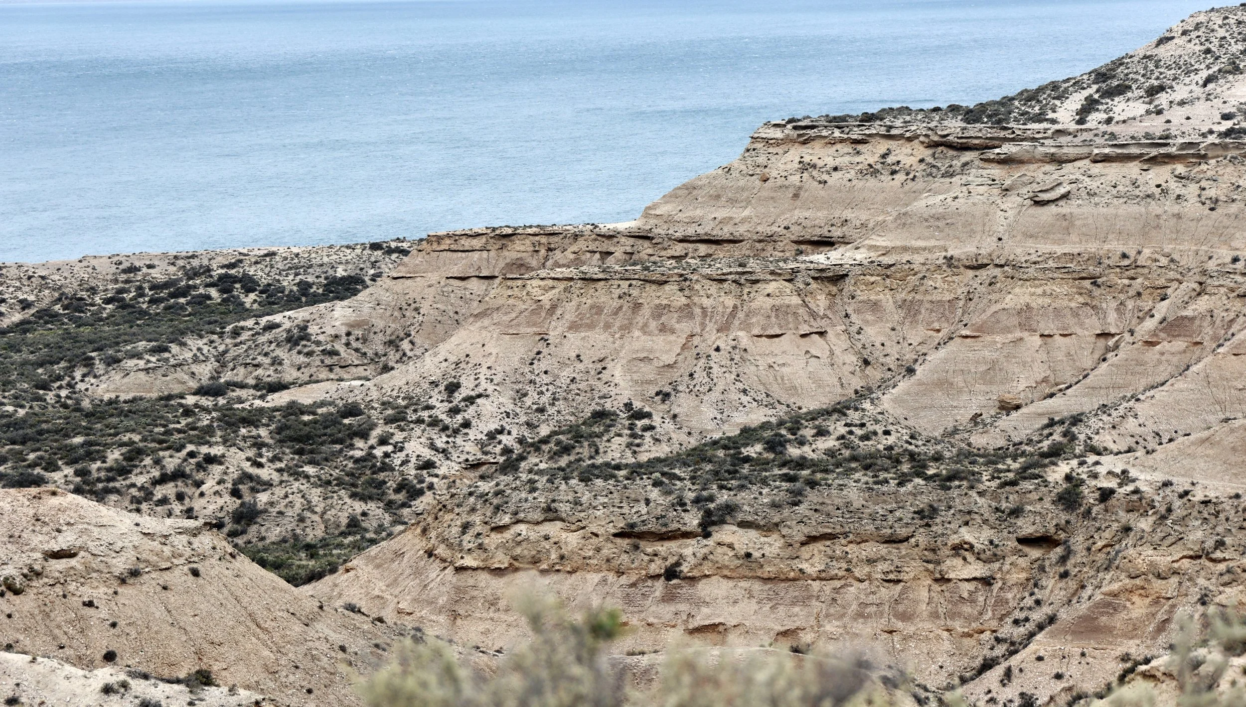 The sedimentary layers are home to a lot of dinosaur fossils!