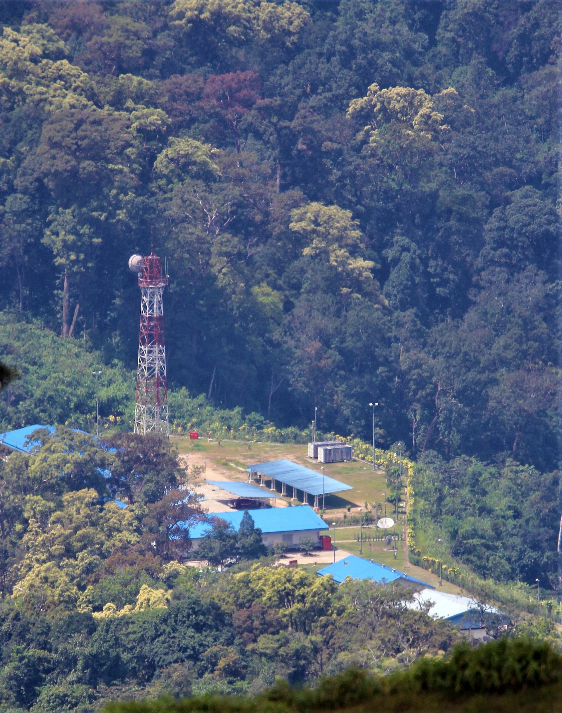 View of the border between Thailand and Myanmar.