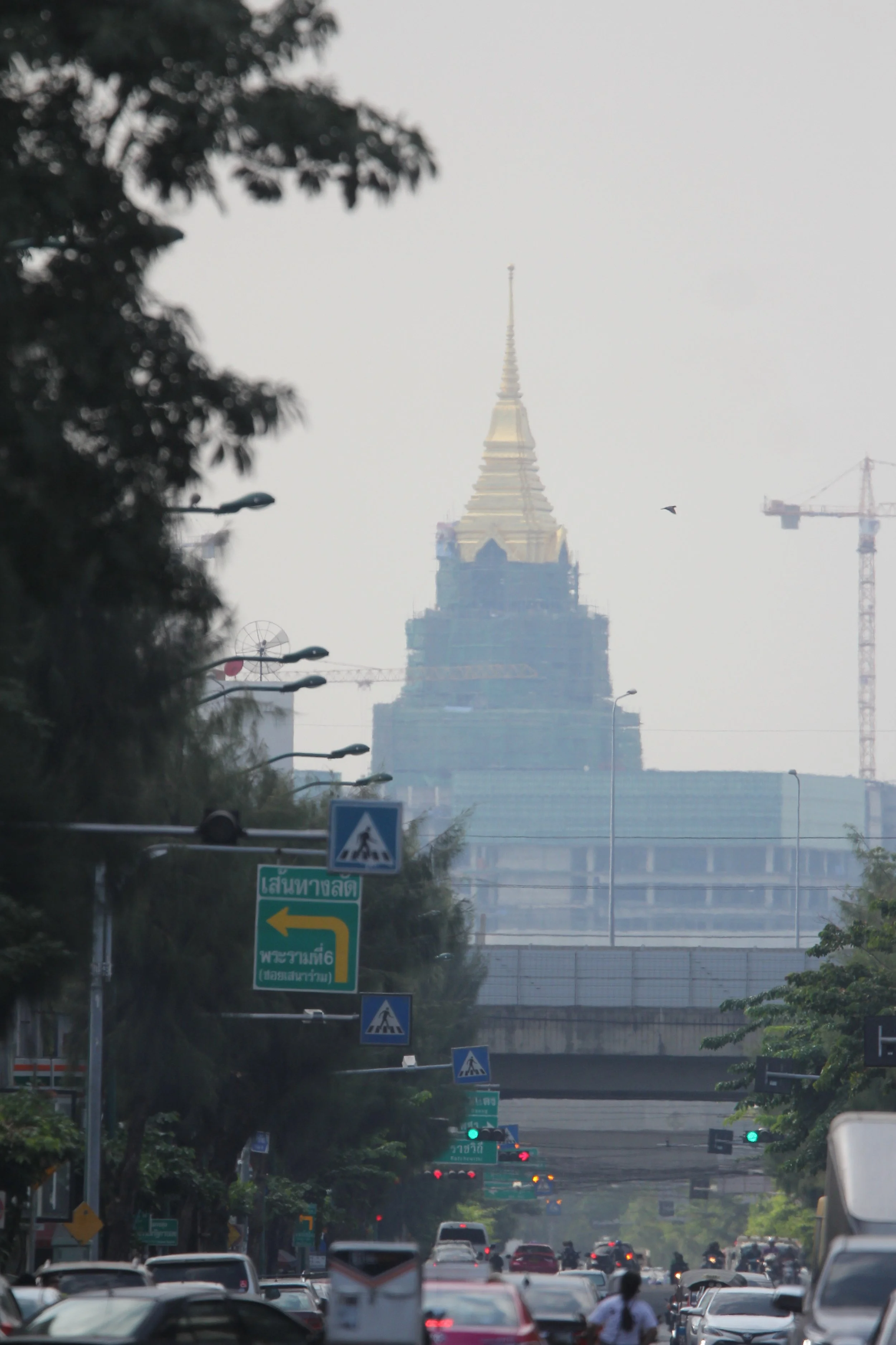 Thailand Capitol Building During Construction