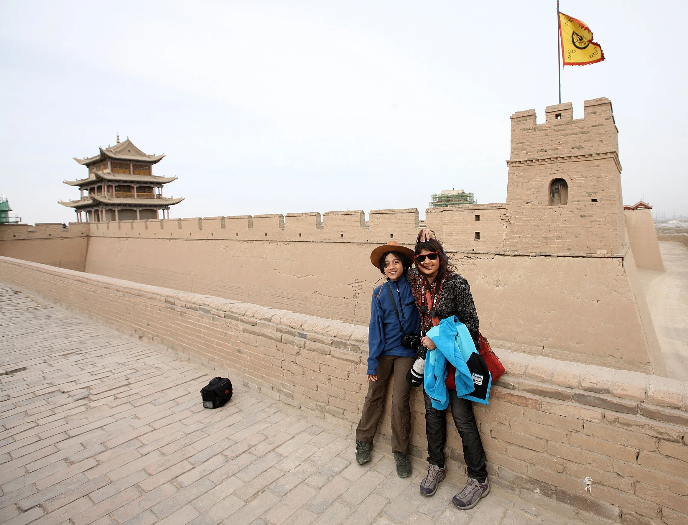 JIAYUGUAN  PASS - FORTRESS AND GREAT WALL - GANSU CHINA (43).JPG