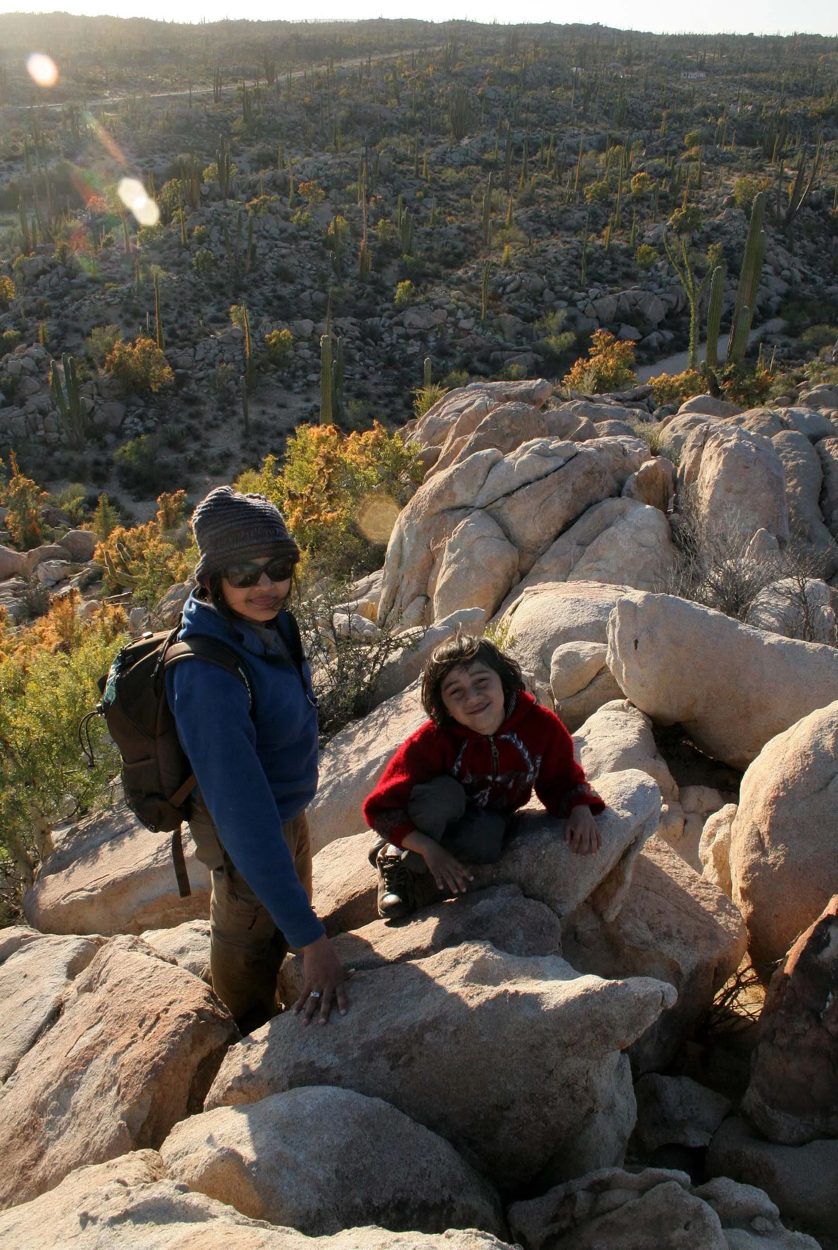 CATAVINA DESERT BAJA MEXICO - CLIMBING ON THE INSELBERGS.JPG