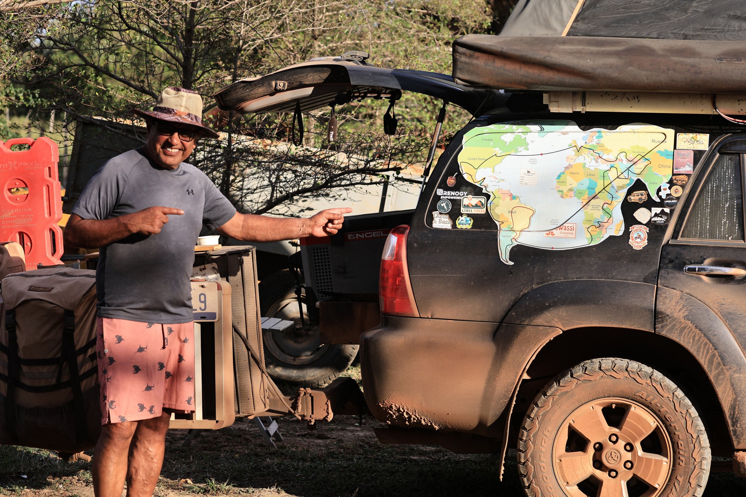 This dude was from Indiana (I think) and on a many-year journey around the world.  He'd been traveling for three years already!