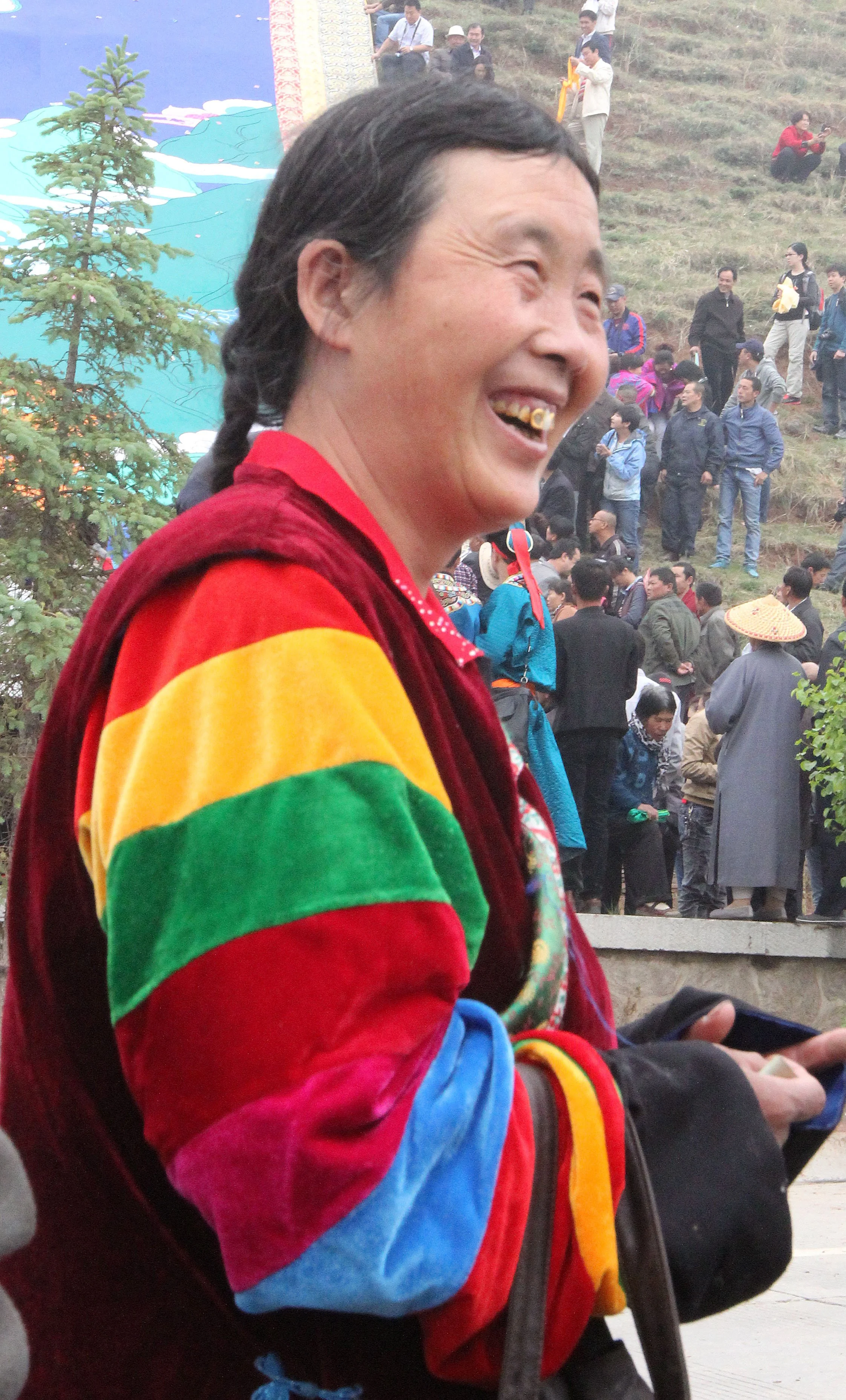 KUMBUM MONASTERY - QINGHAI - SUNNING BUDDHA FESTIVAL 2013 (231).JPG