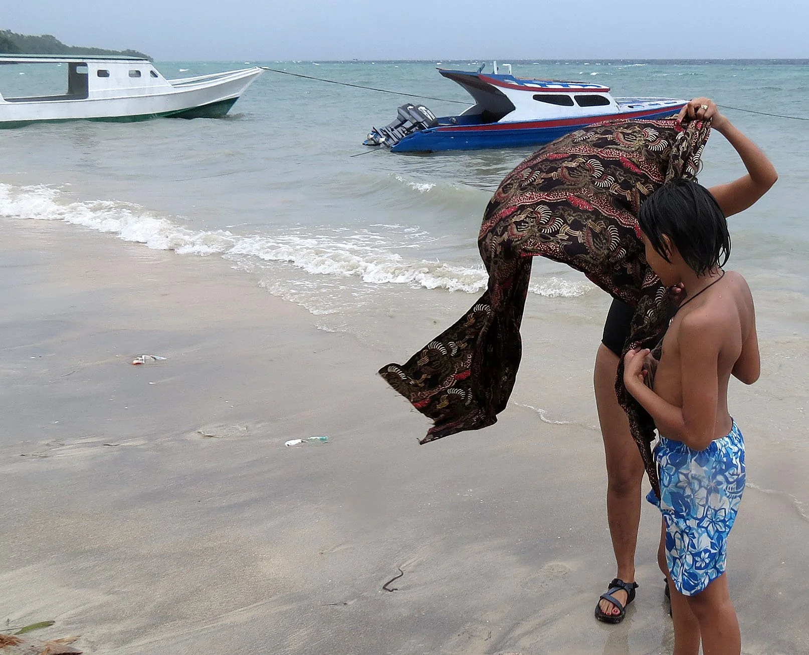 Bunaken Island - some of the worst snorkeling ever!  Rainy season is NOT the time to go!