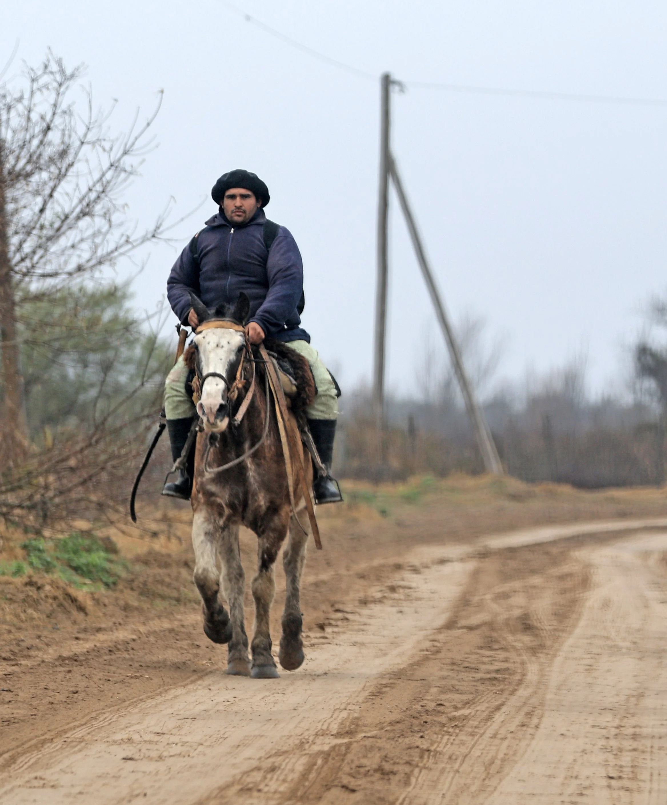 Gaucho with traditional hat and clothing.  The Ceiba reserve was in many ways a step into traditional rural Argentina replete with Gauchos, Gauchas and the simple housing of yesterday's Argentina.