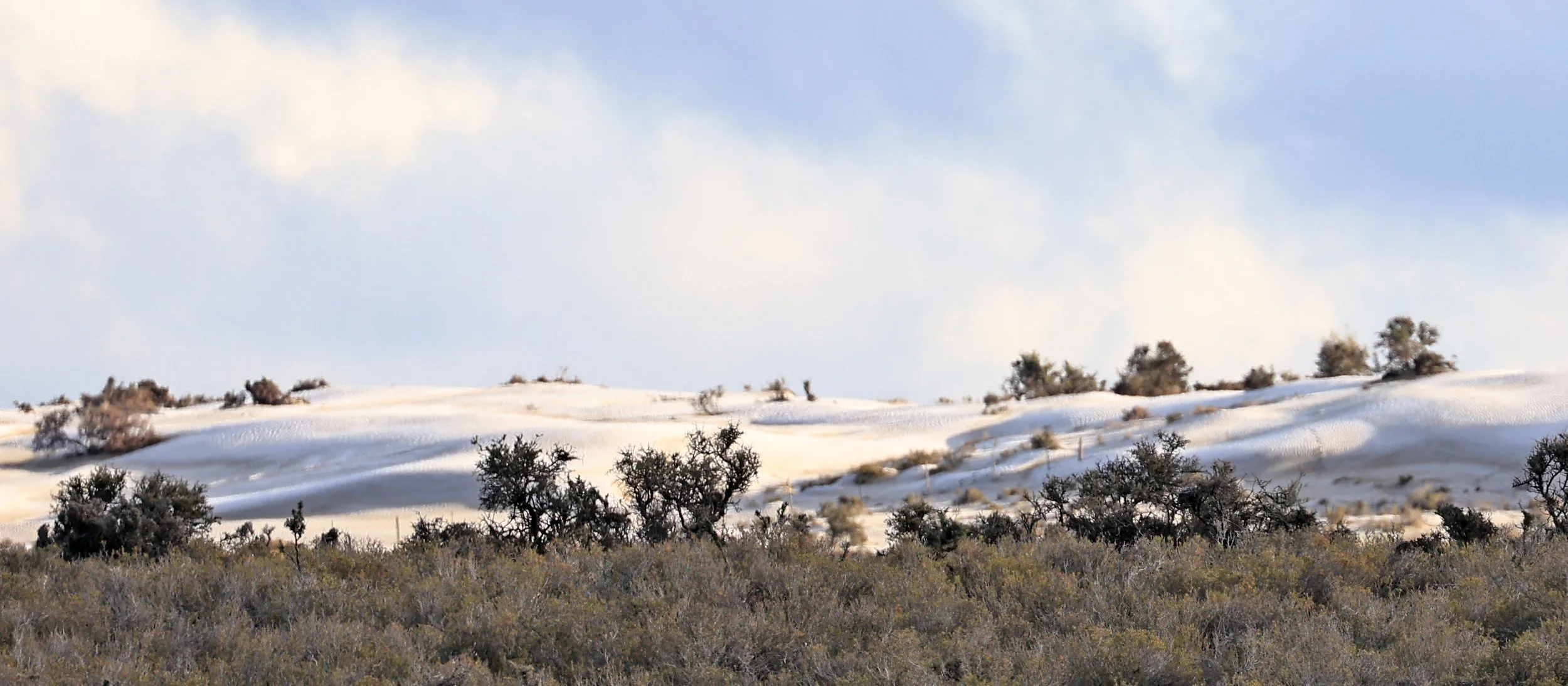White sand dunes