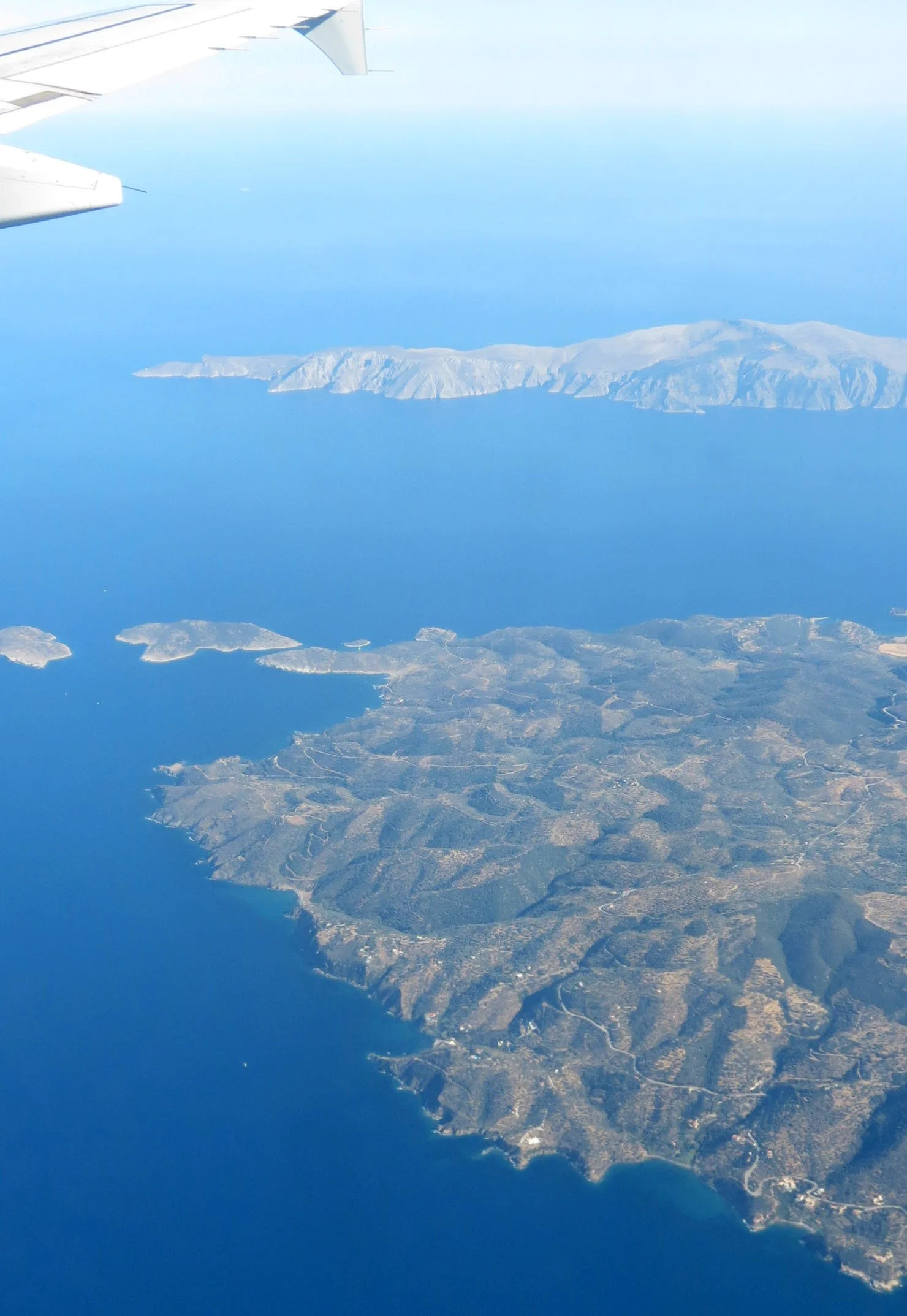 Views of the Adriatic Sea on the way to Crete