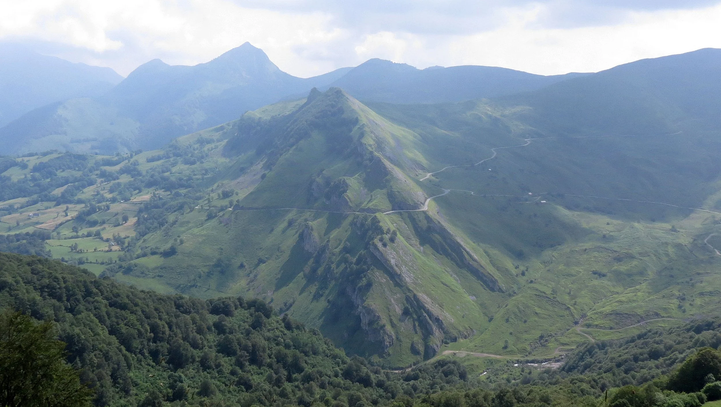 Working our way up the spine of the Pyrenees Mountains