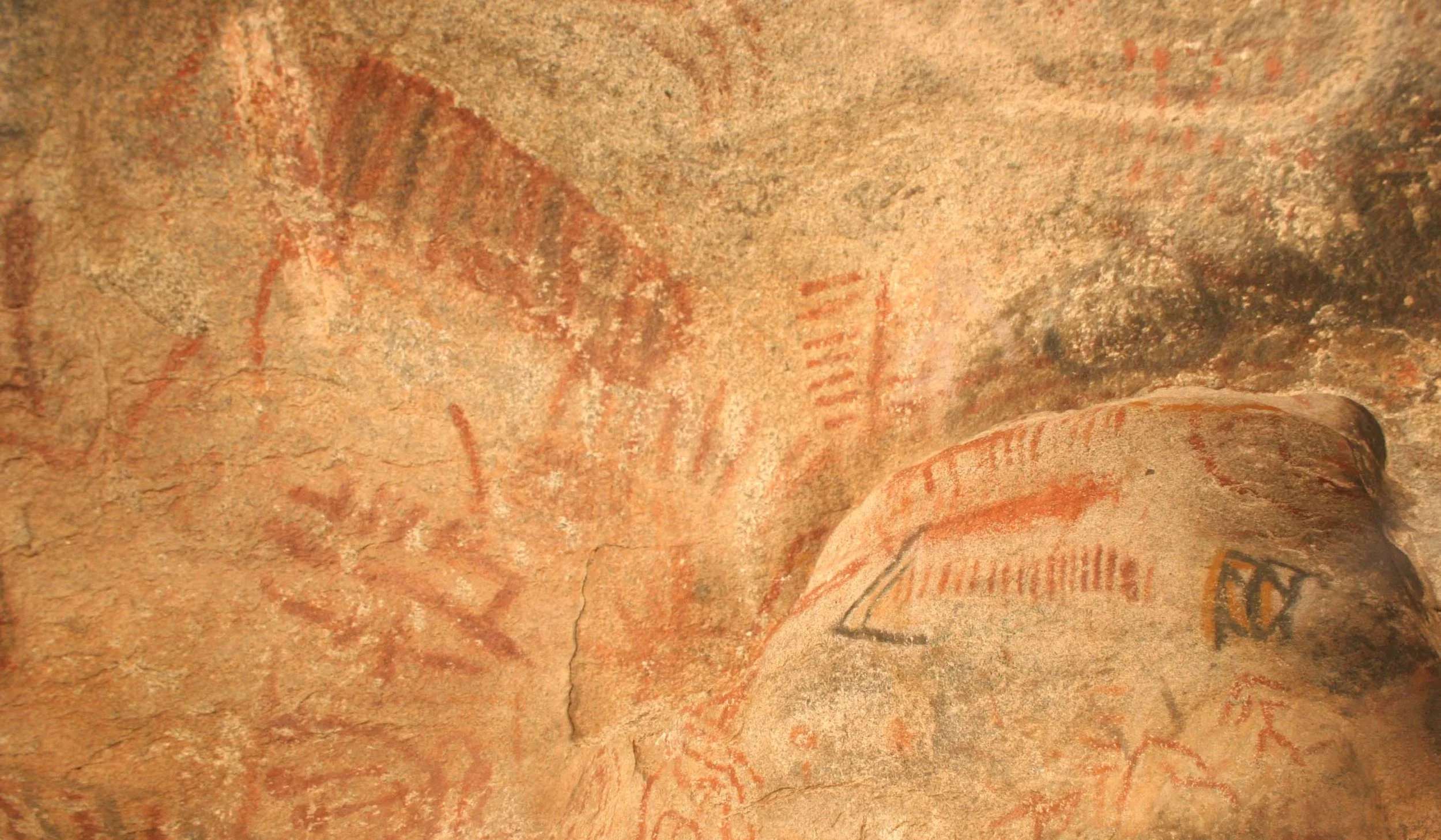 Pictographs at a secret spot in the Catavina Desert