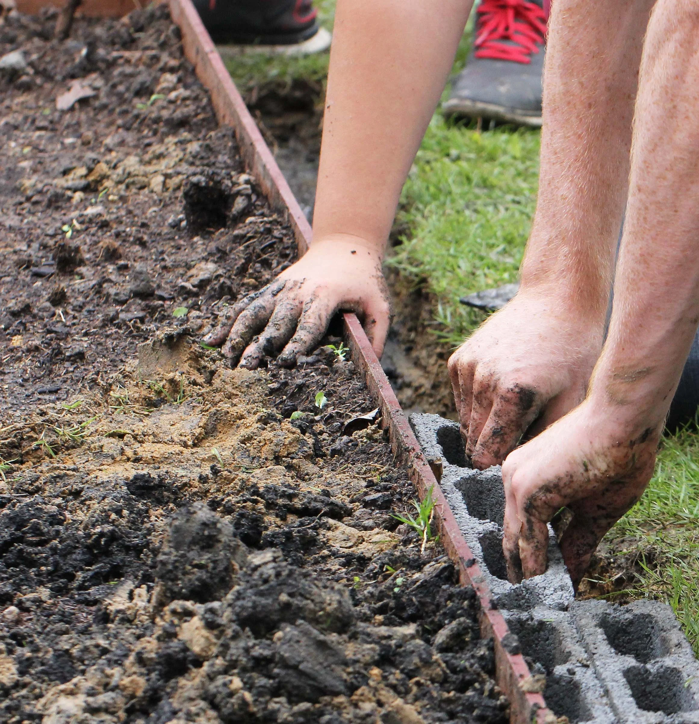2013 Roots & Shoots Raised Garden Bed Construction at ISB First Year (22).JPG
