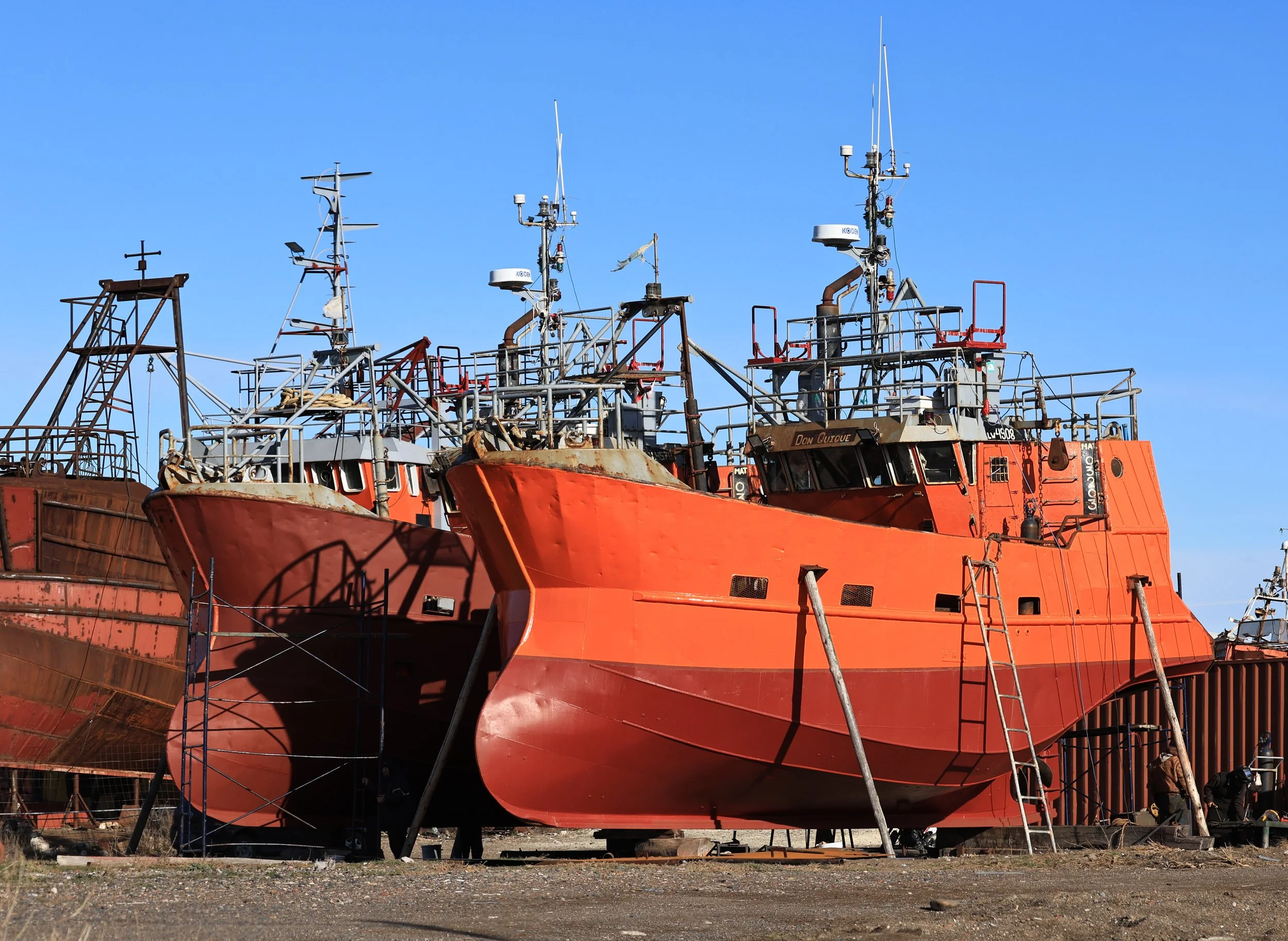 Puerto Rawson is home to an impressive fishing fleet with perhaps the cutest boats anywhere!