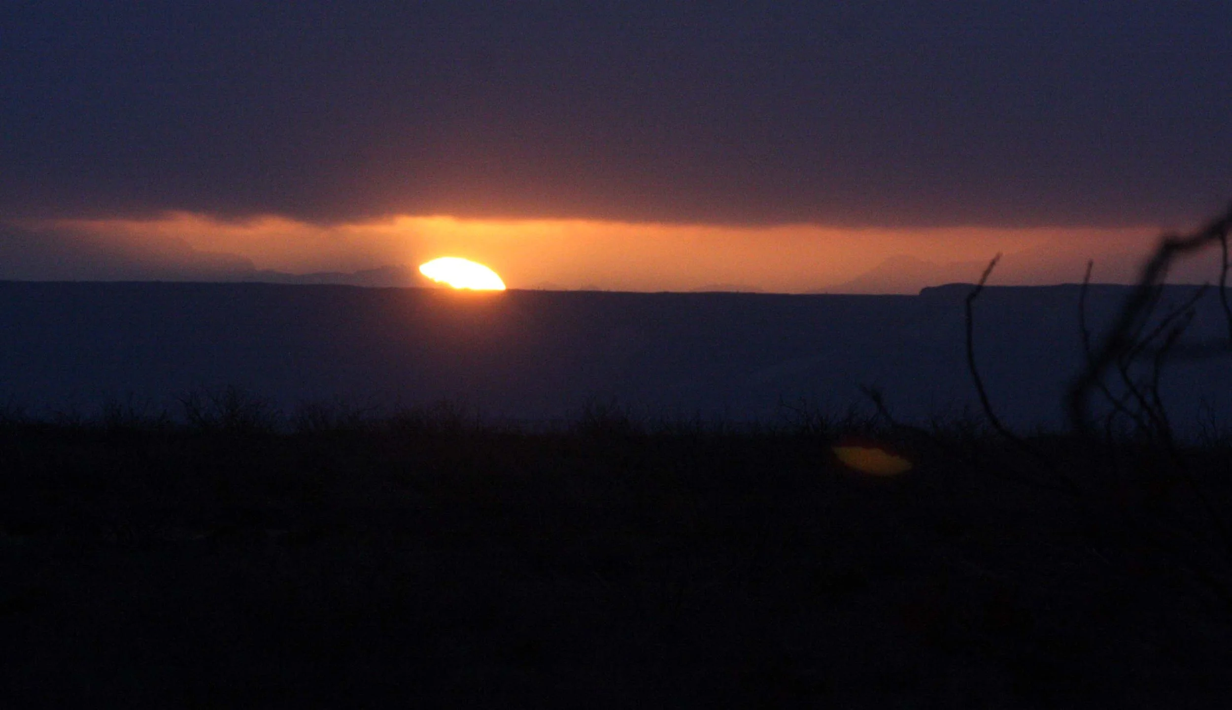 SAN IGNACIO LAGOON BAJA MEXICO - SUNRISE AT PACHICO'S CAMP.JPG