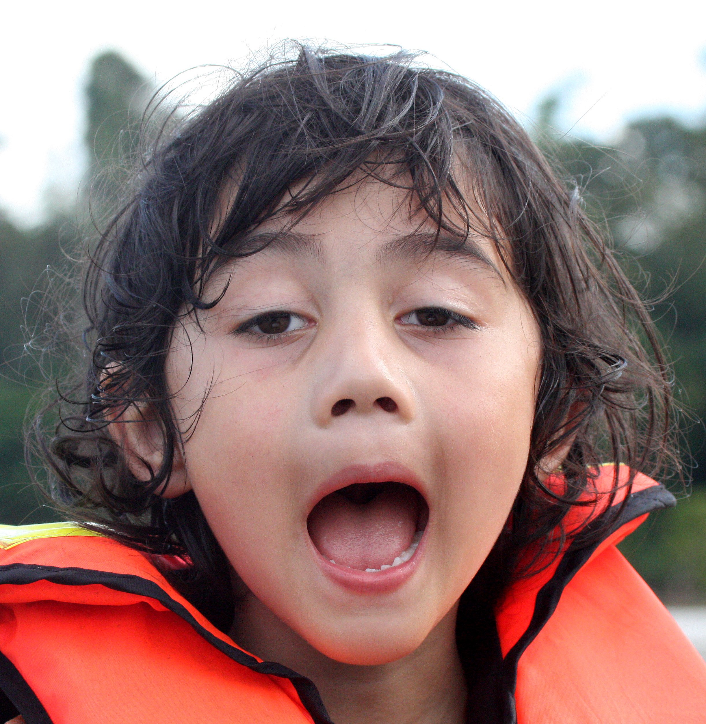 KINABATANGAN RIVER BORNEO - COKIE BEING GOOFY.JPG