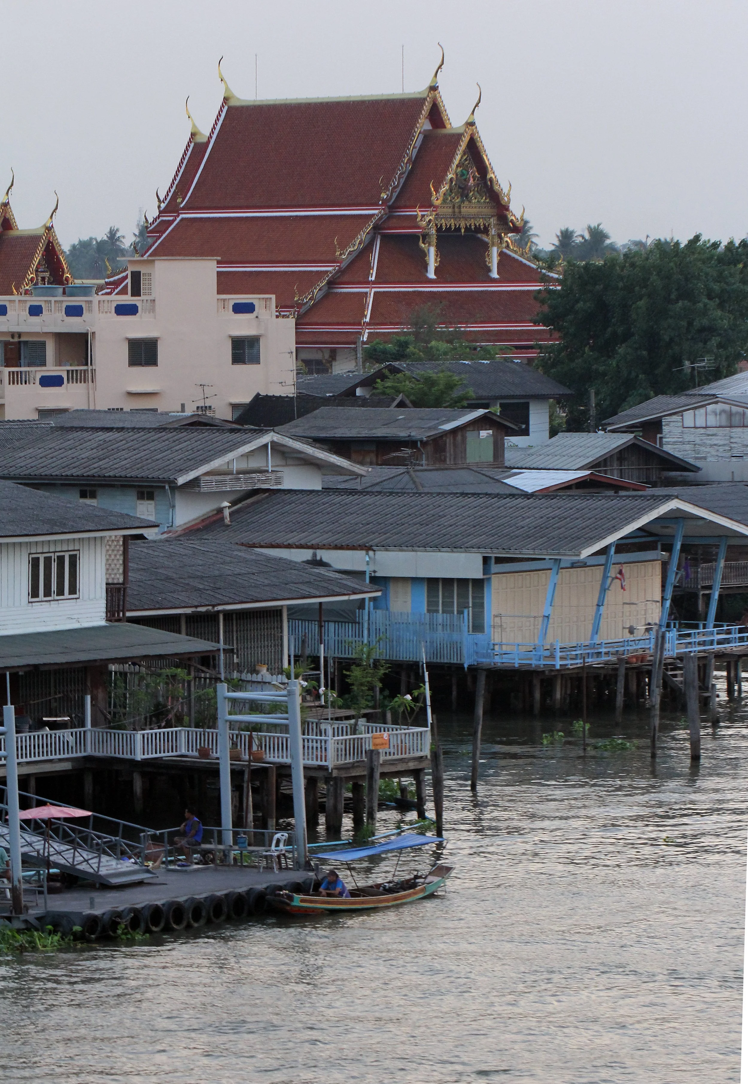 2015 Pakkret Nonthaburi Sunset on Chao Praya (1).JPG