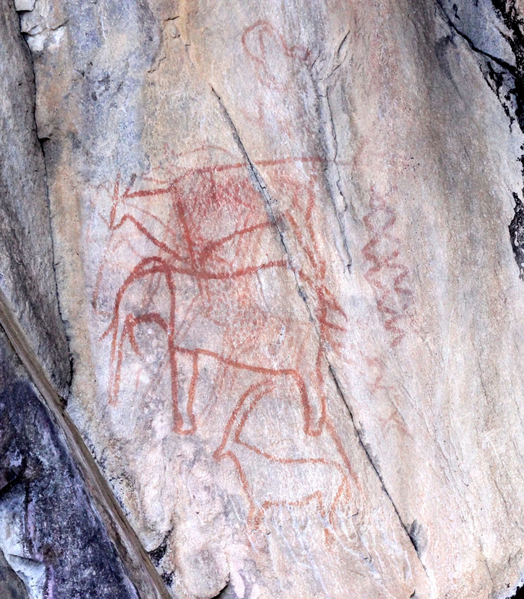 CHOBE NATIONAL PARK BOTSWANA - BUSHMAN ART - SAVUTI.JPG