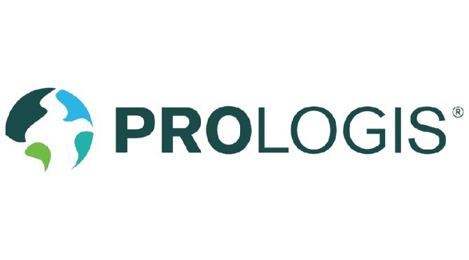 Prologis logo with stylized globe and company name