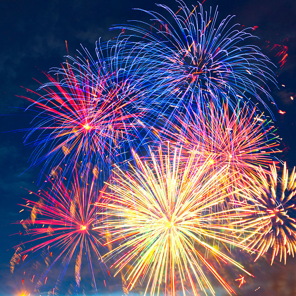 Fireworks at dusk. Live music all day. Pool Party!