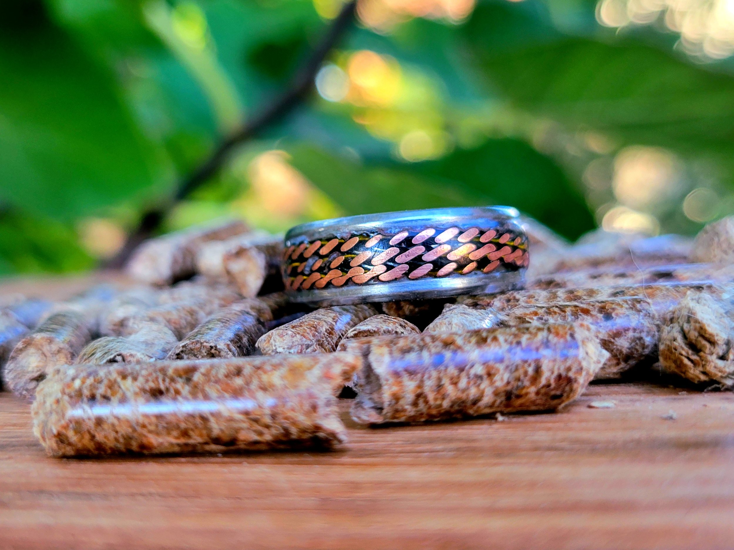 Copper "Viking Arm Band" Ring