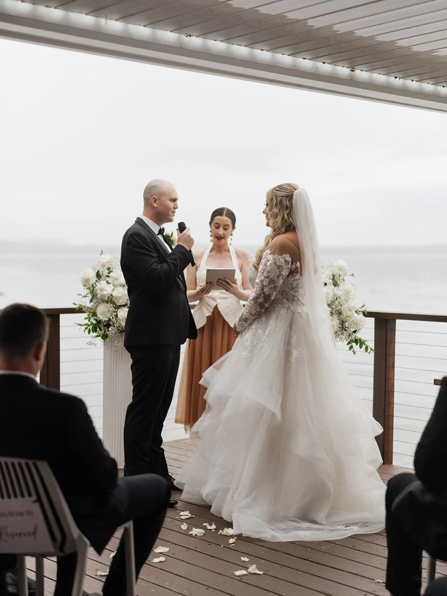 Molly &amp; Alex 🤍
Standing together, sharing their legal vows- the words that make it official.
An honour to be your celebrant in 2025.