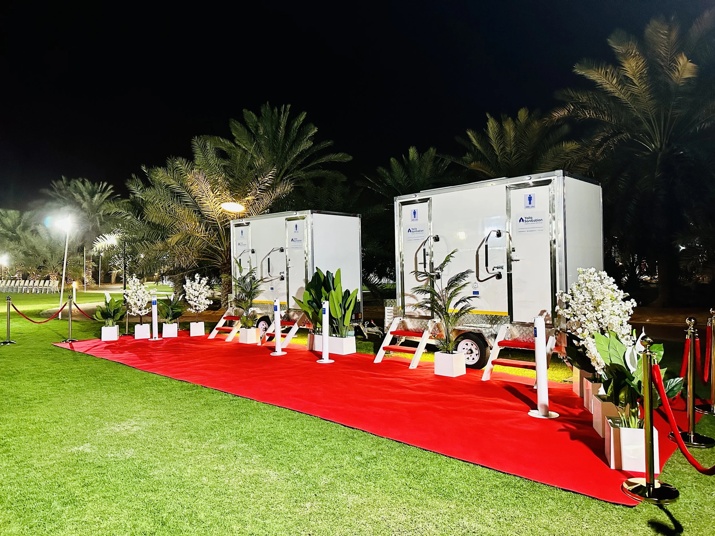 VVIP External Toilet Package - Dubai - UAE - Yalla Sanitation - Rental