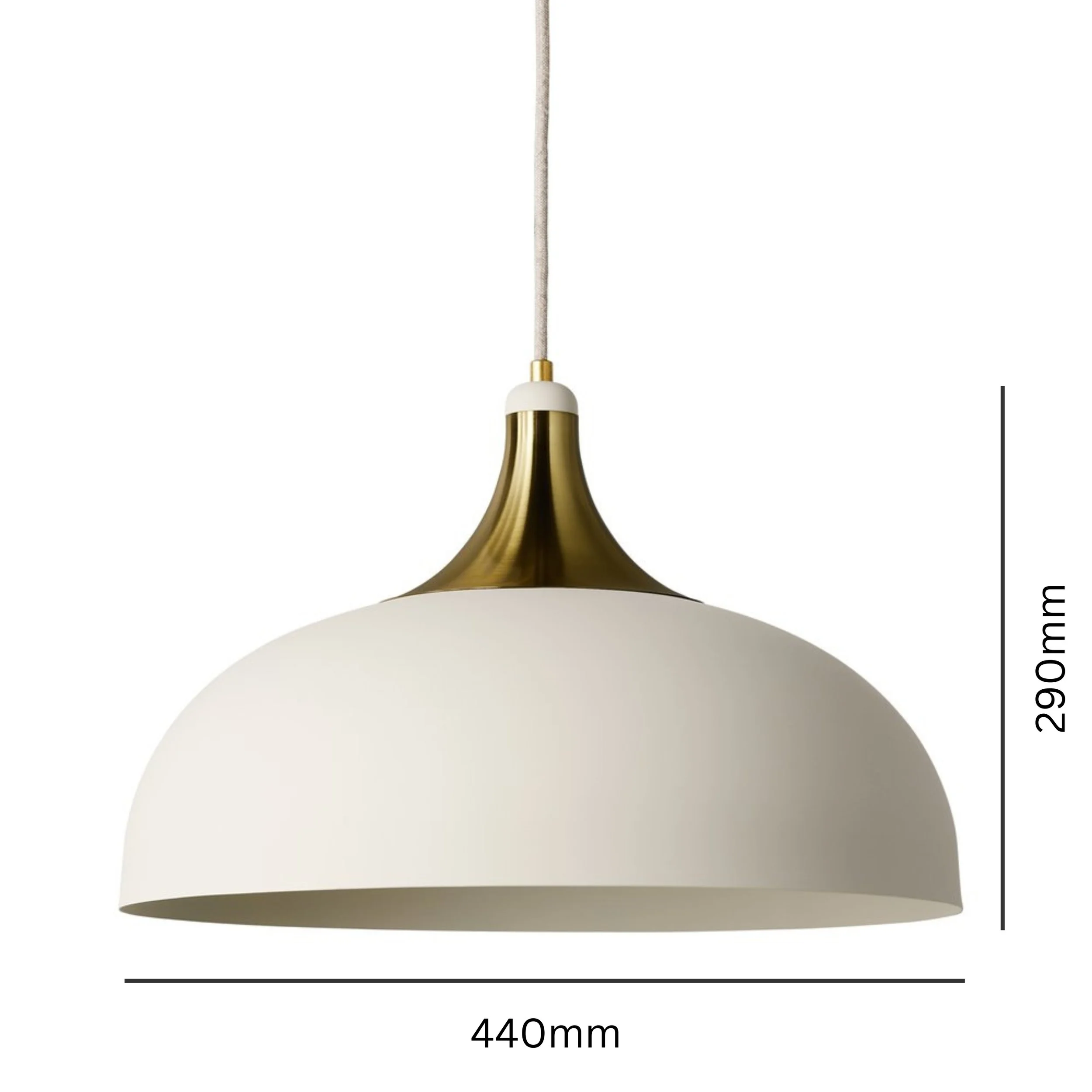 Moom Callisto Grand Pendant Light in Cream