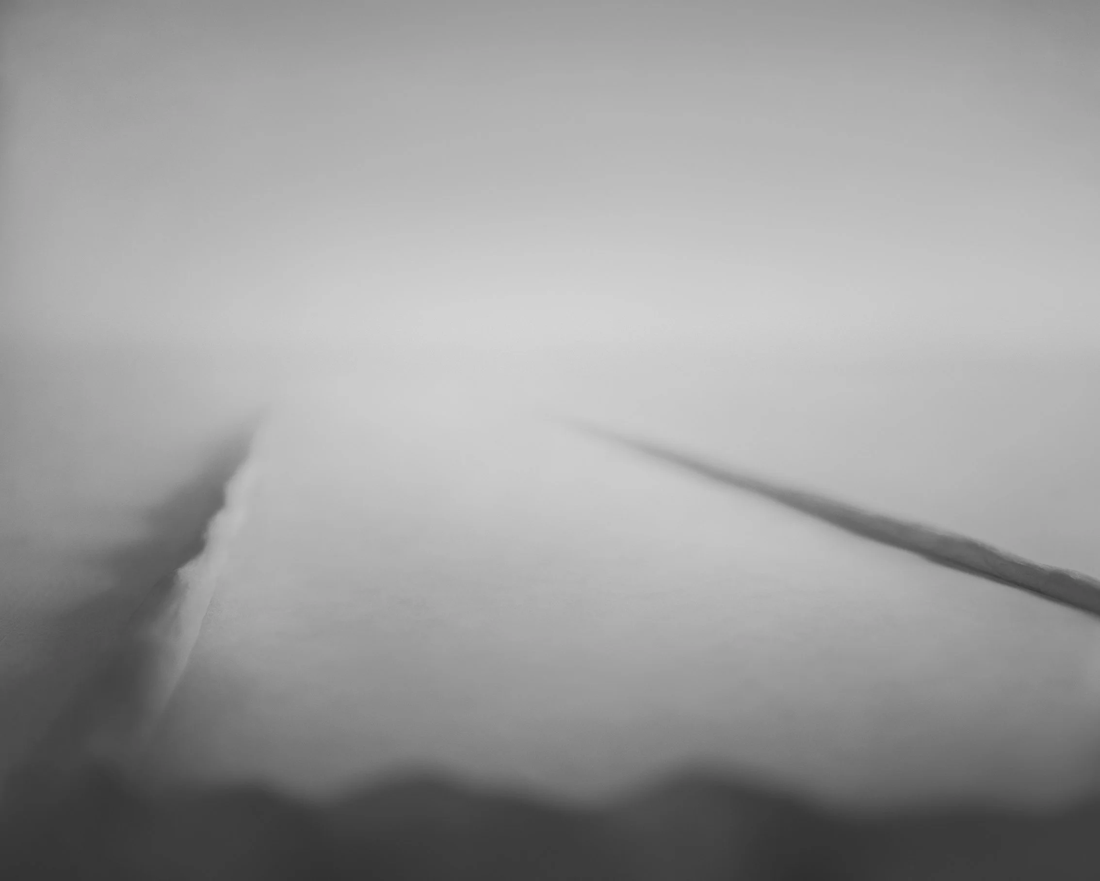 Nils Olav Bøe / Boe, black-and-white contemporary art photography, depicting a landscape in an indefinable timeless setting