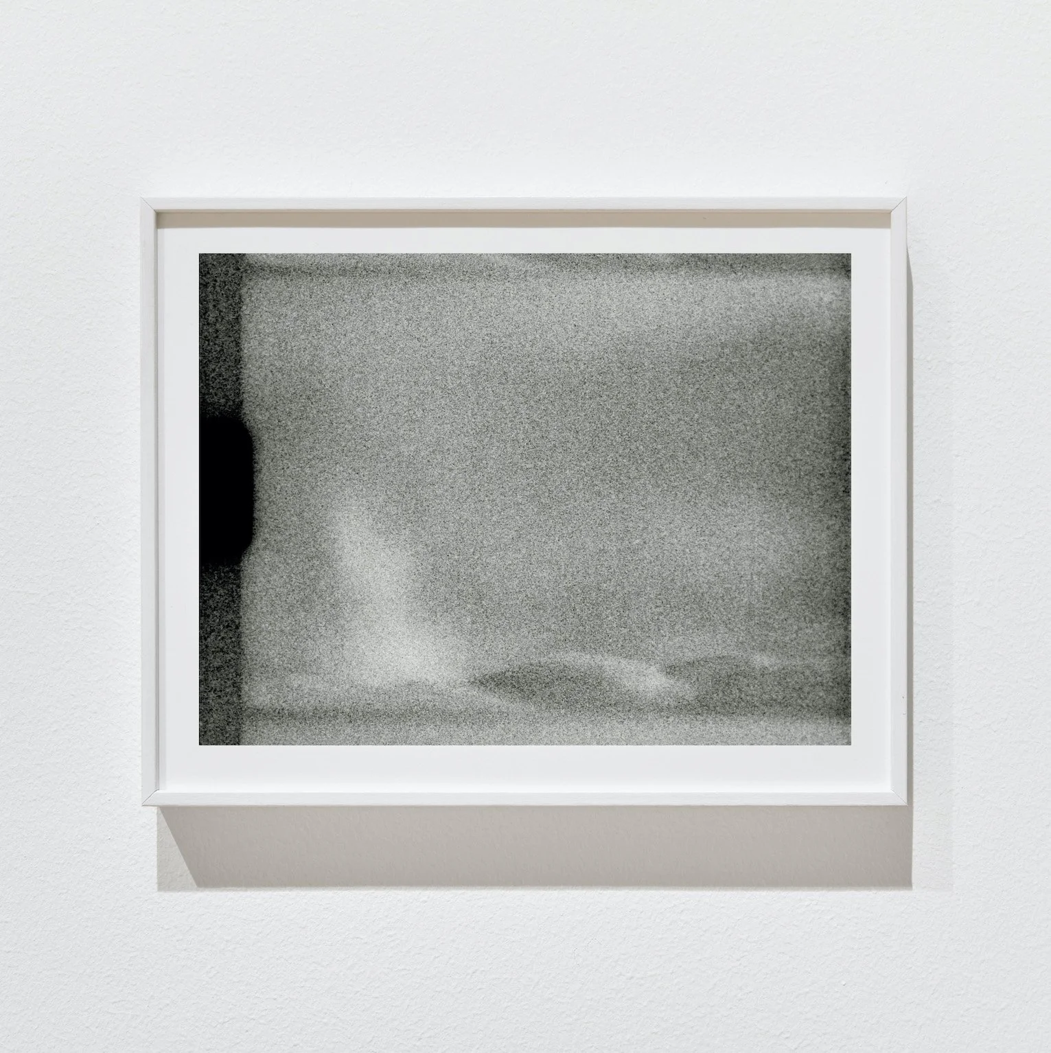 Nils Olav Bøe / Boe, film still from a Super 8mm film, depicting a foggy architectural landscape 2024