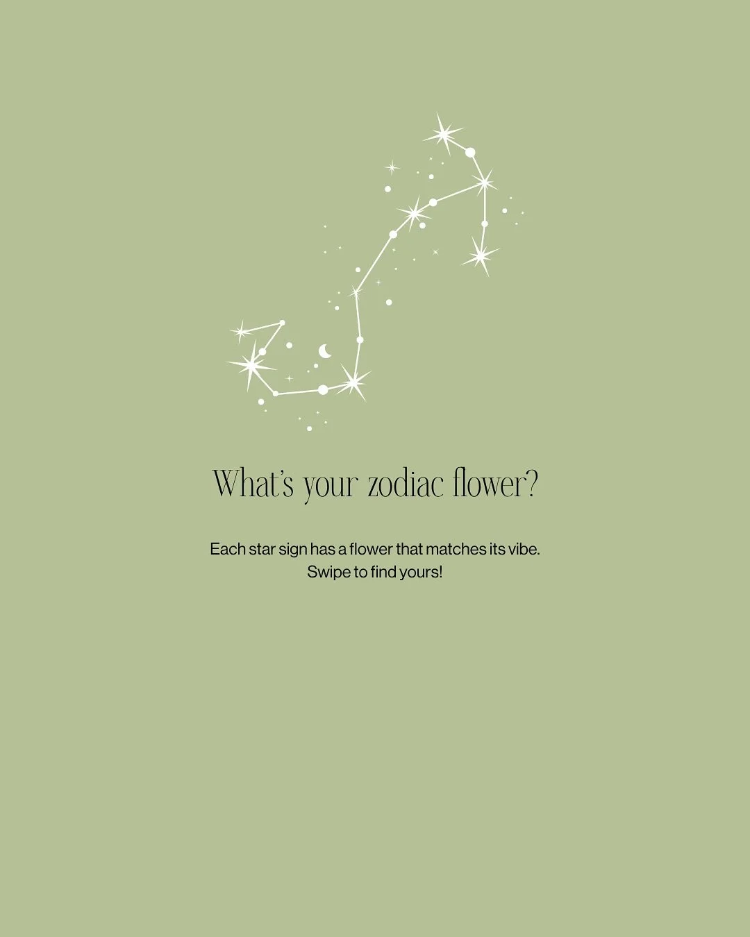 Swipe to find out what flower matches your star sign ✨💫