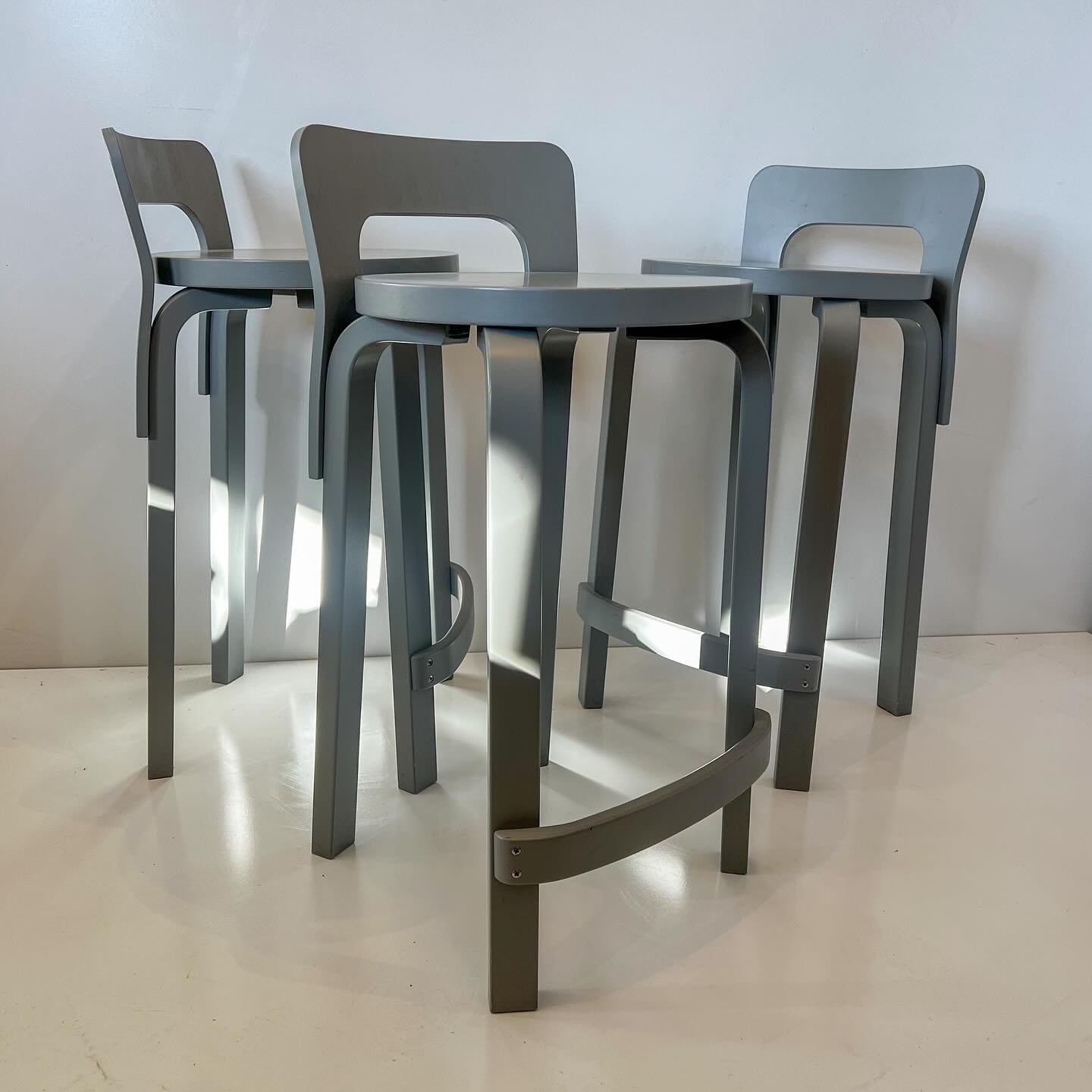 Currently 7 available.

Alvar Aalto High Chair K65 manufactured by Artek of Finland- in a grey finish.

All details including price and measurements via tenpastonevintage.com.au - link in bio 

#aalvaralto #artek #k65stool
