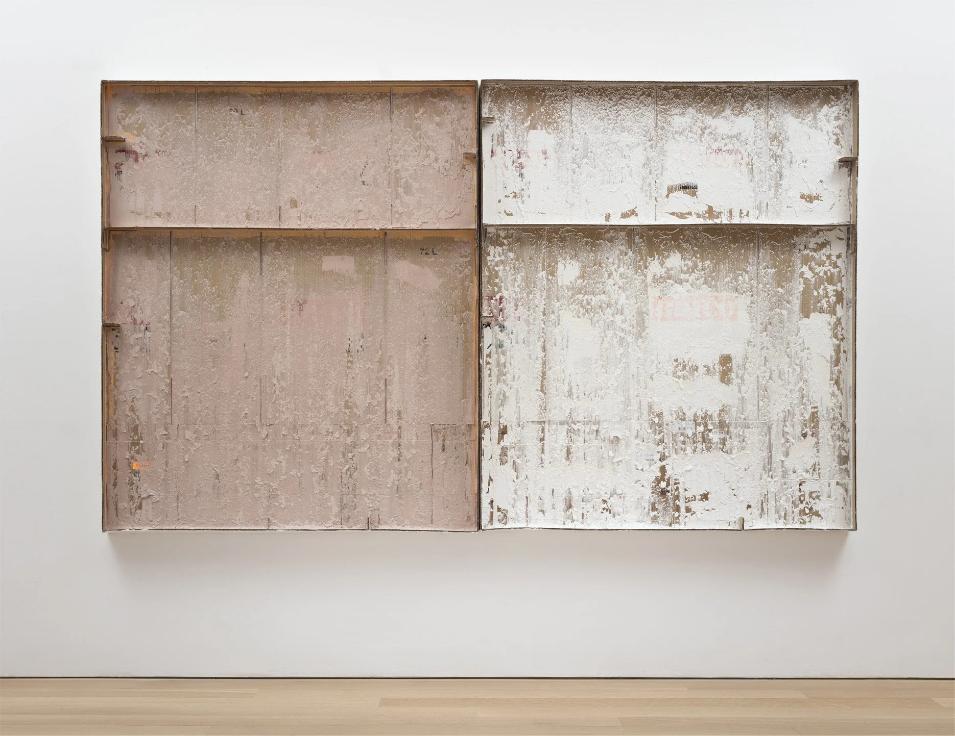  Carlos Bunga.  Landscape #1 , 2017. Latex and glue over cardboard and wood. 180 x 300 x 10. Courtesy: Museo de Arte Contemporáneo Helga de Alvear. 