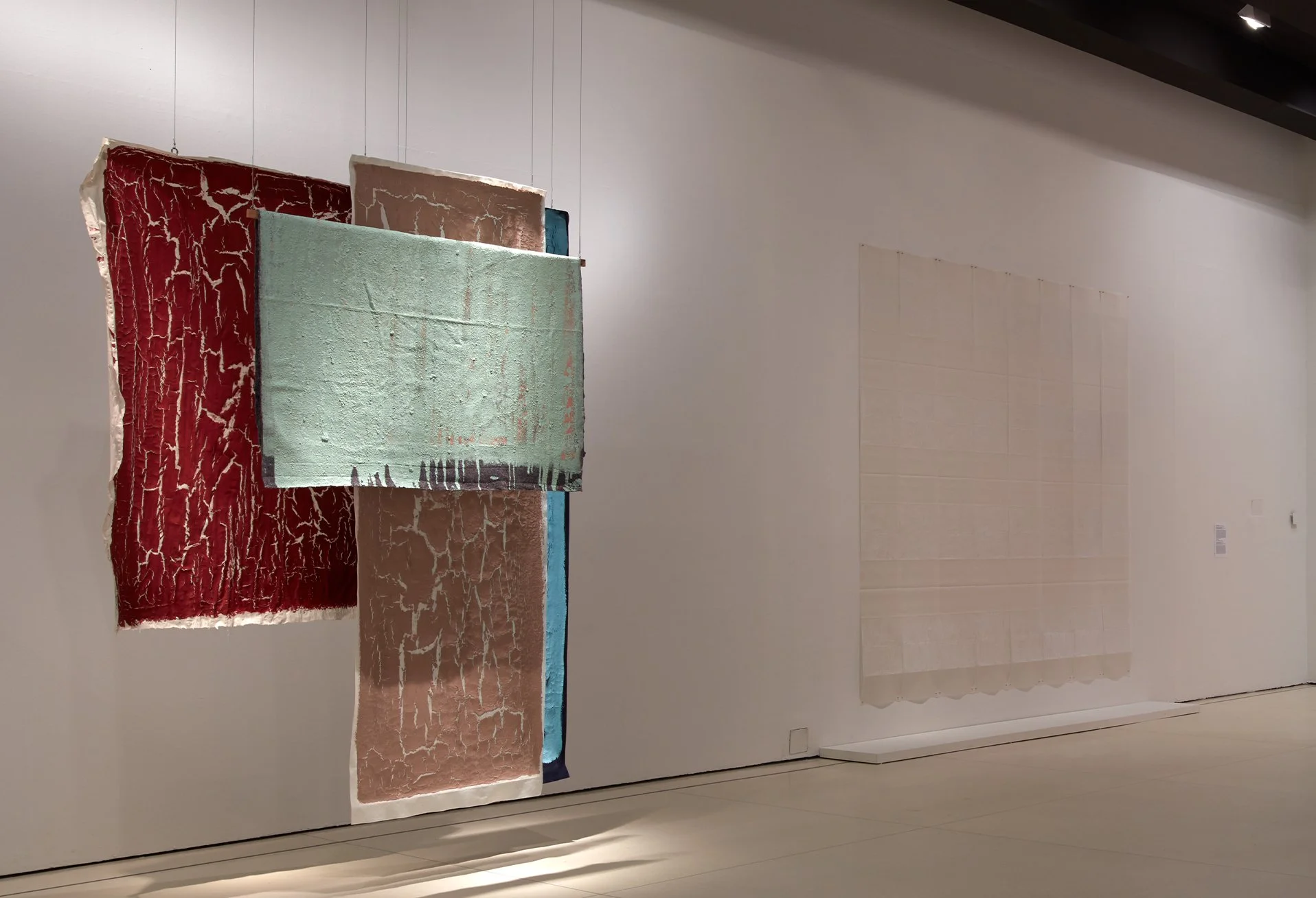  Exhibition view. Bunga’s works to the left. Courtesy: Colección de Arte Contemporáneo Fundación “la Caixa”. 