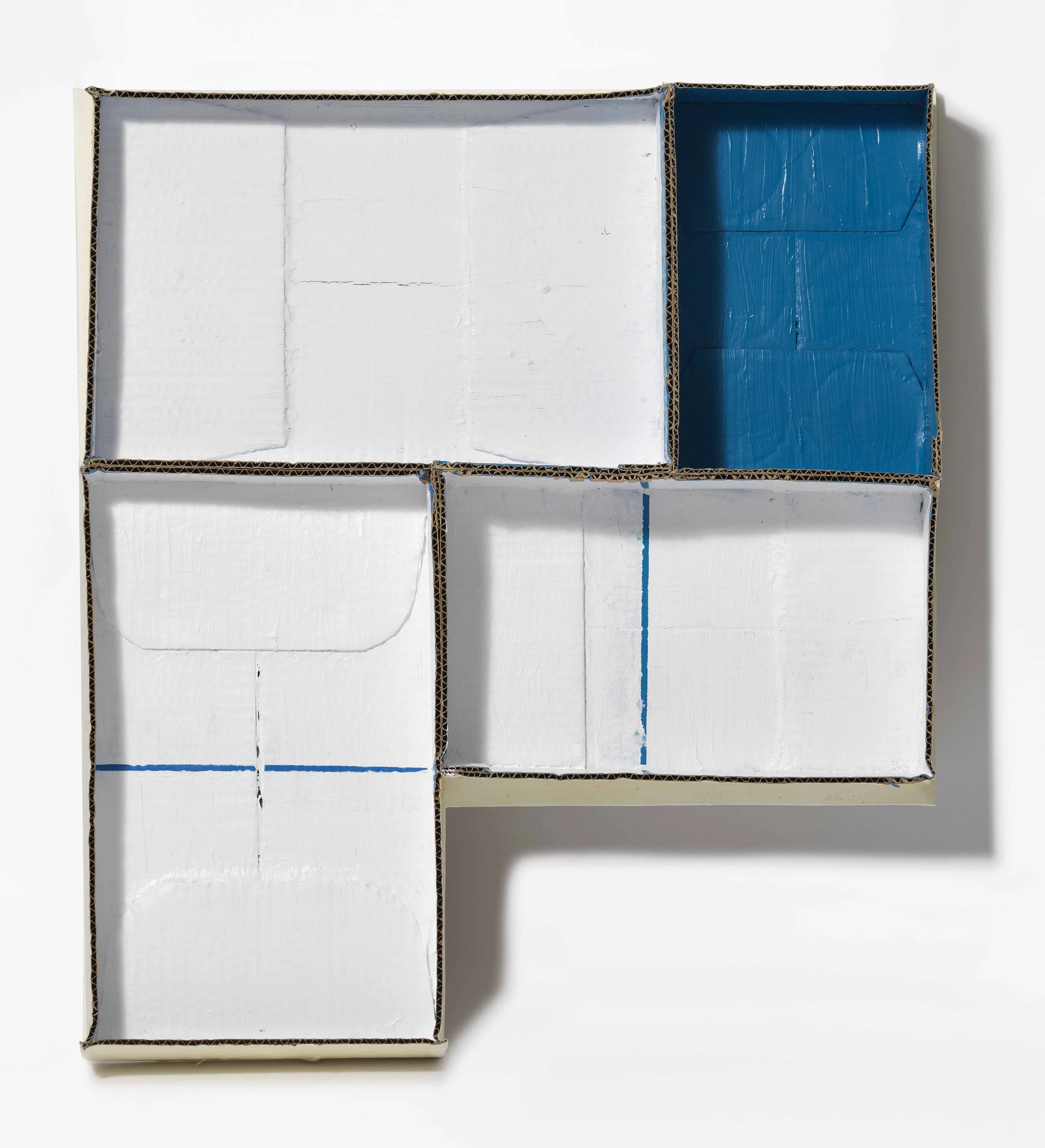  Carlos Bunga.  Untitled,  2011. Paint over cardboard and wood. 28,2 x 21 x 5 cm. Courtesy: colección olorVISUAL. 