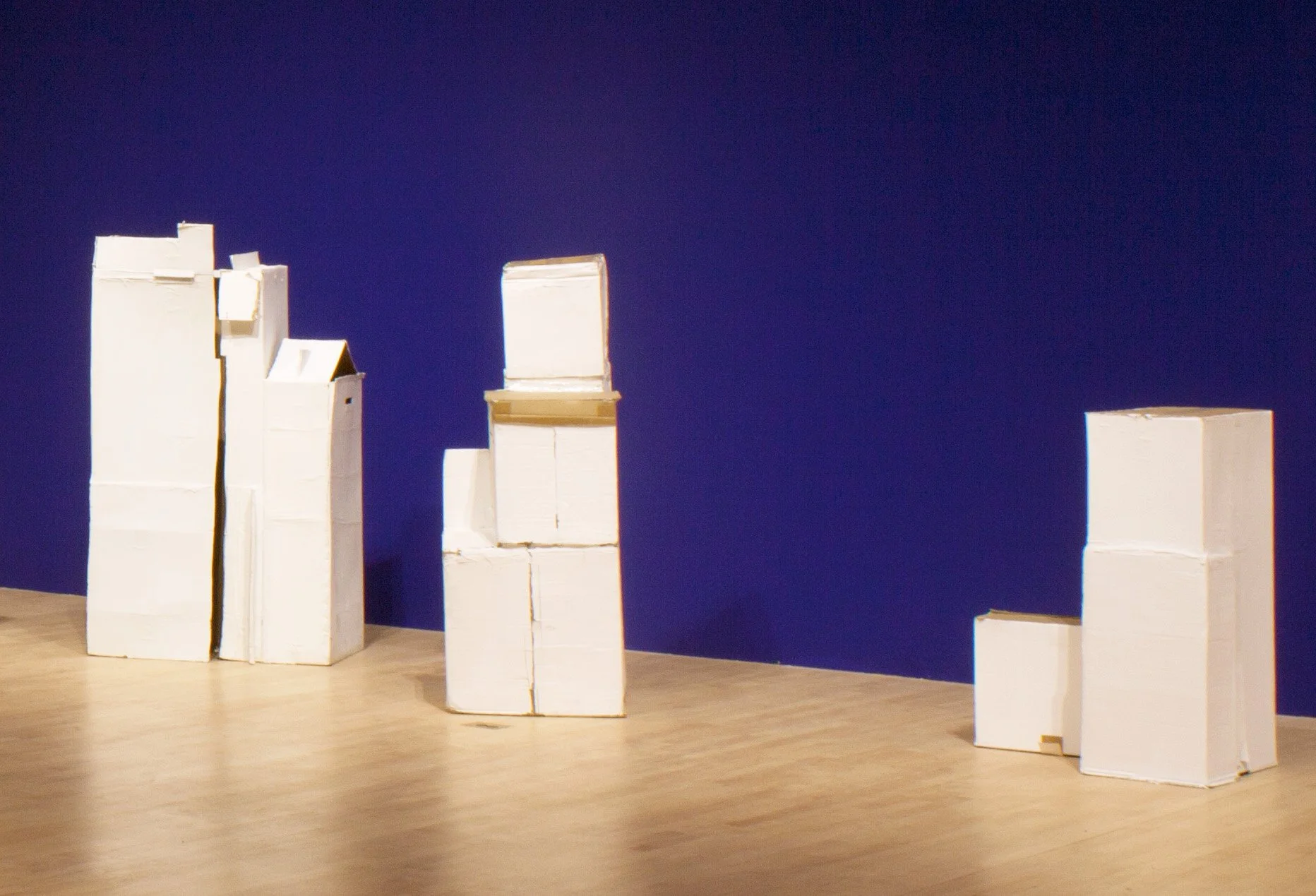  Bunga’s work on show. Installation view of  Beyond the Supersquare , Courtesy of The Bronx Museum, photographed by Bill Kontzias. 