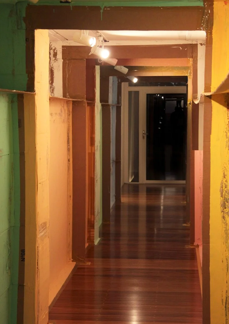  View of the site-specific, from the inside. Courtesy: Luciana Brito Galeria. 